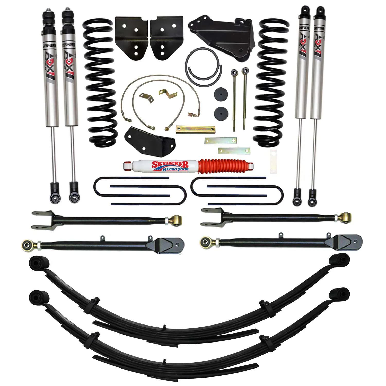 Skyjacker 6 in. Suspension Lift Kit With ADX M2.0 Aluminum Monotube Shocks.