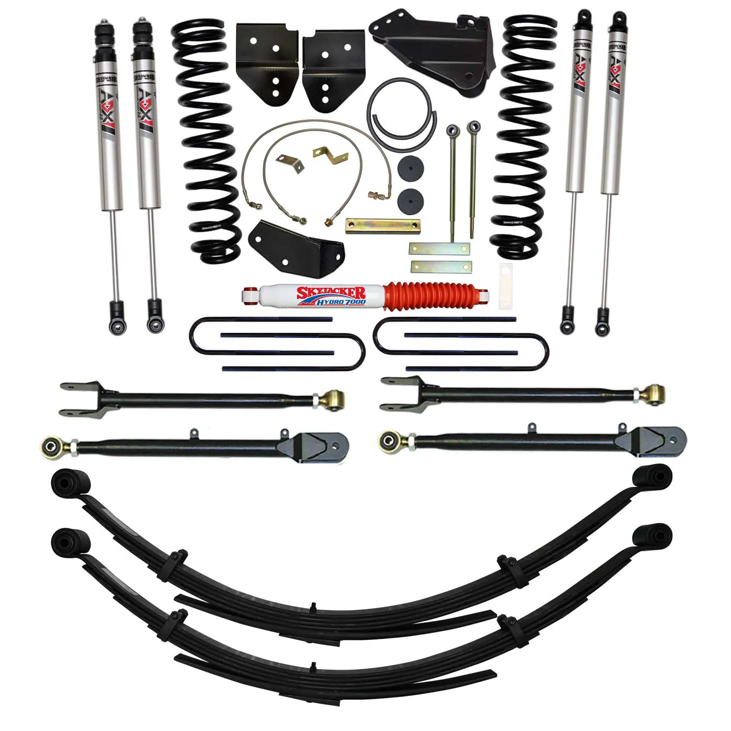 Skyjacker 6 in. Suspension Lift Kit With ADX M2.0 Aluminum Monotube Shocks.