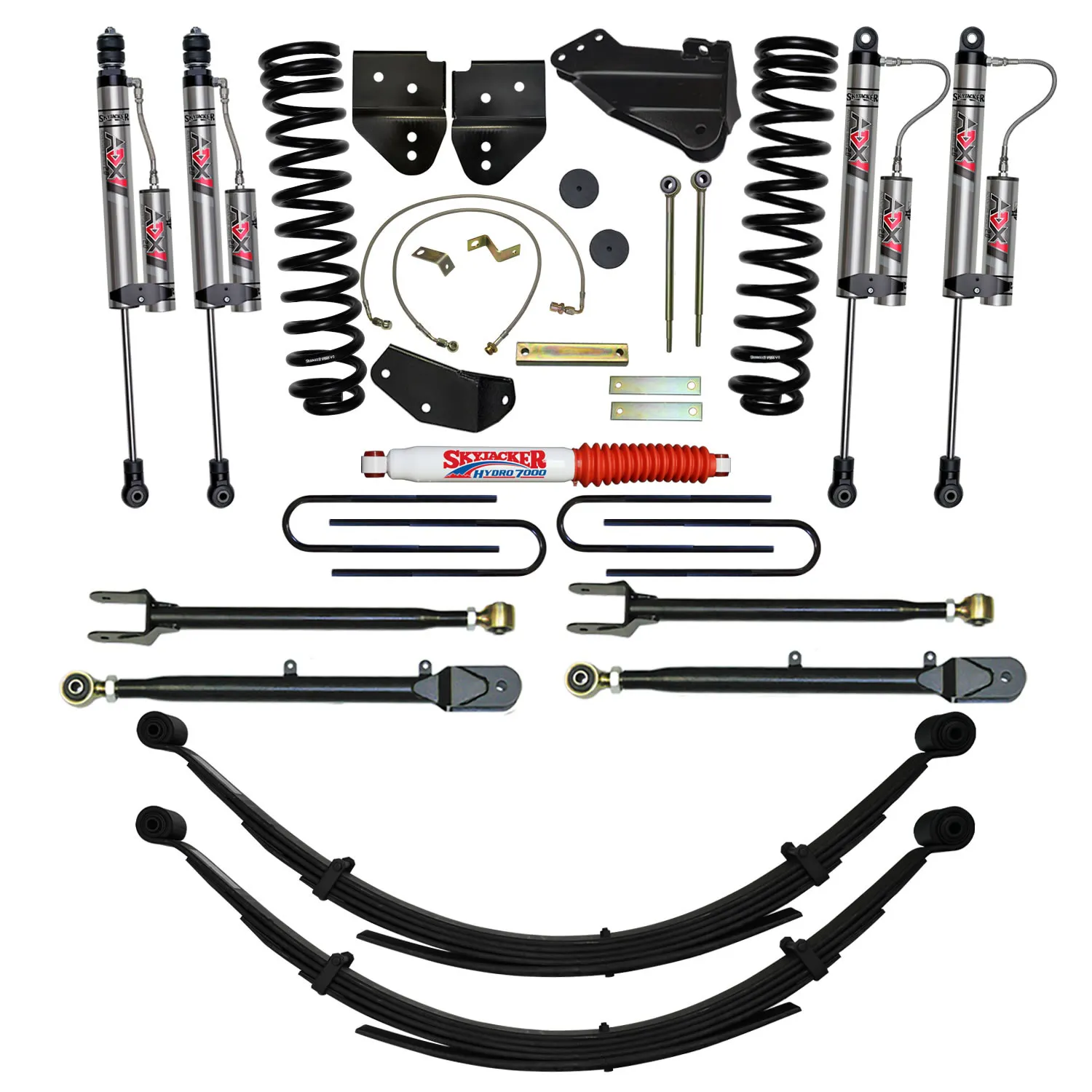 Skyjacker 8.5 in. Suspension Lift System With ADX 2.0 Remote Reservoir Monotube Shocks.