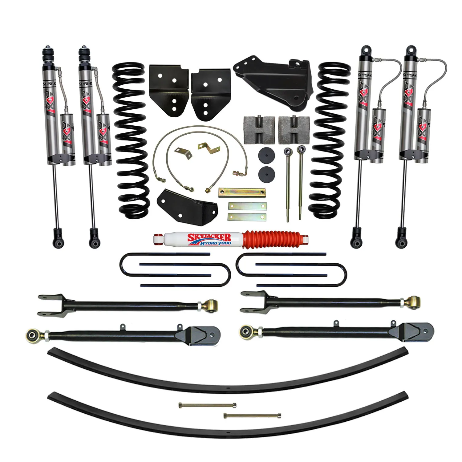 Skyjacker 8.5 in. Suspension Lift Kit With ADX 2.0 Remote Reservoir Monotube Shocks.