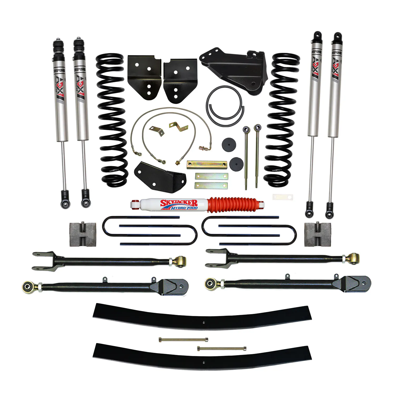 Skyjacker 8.5 in. Suspension Lift Kit With ADX M2.0 Aluminum Monotube Shocks.