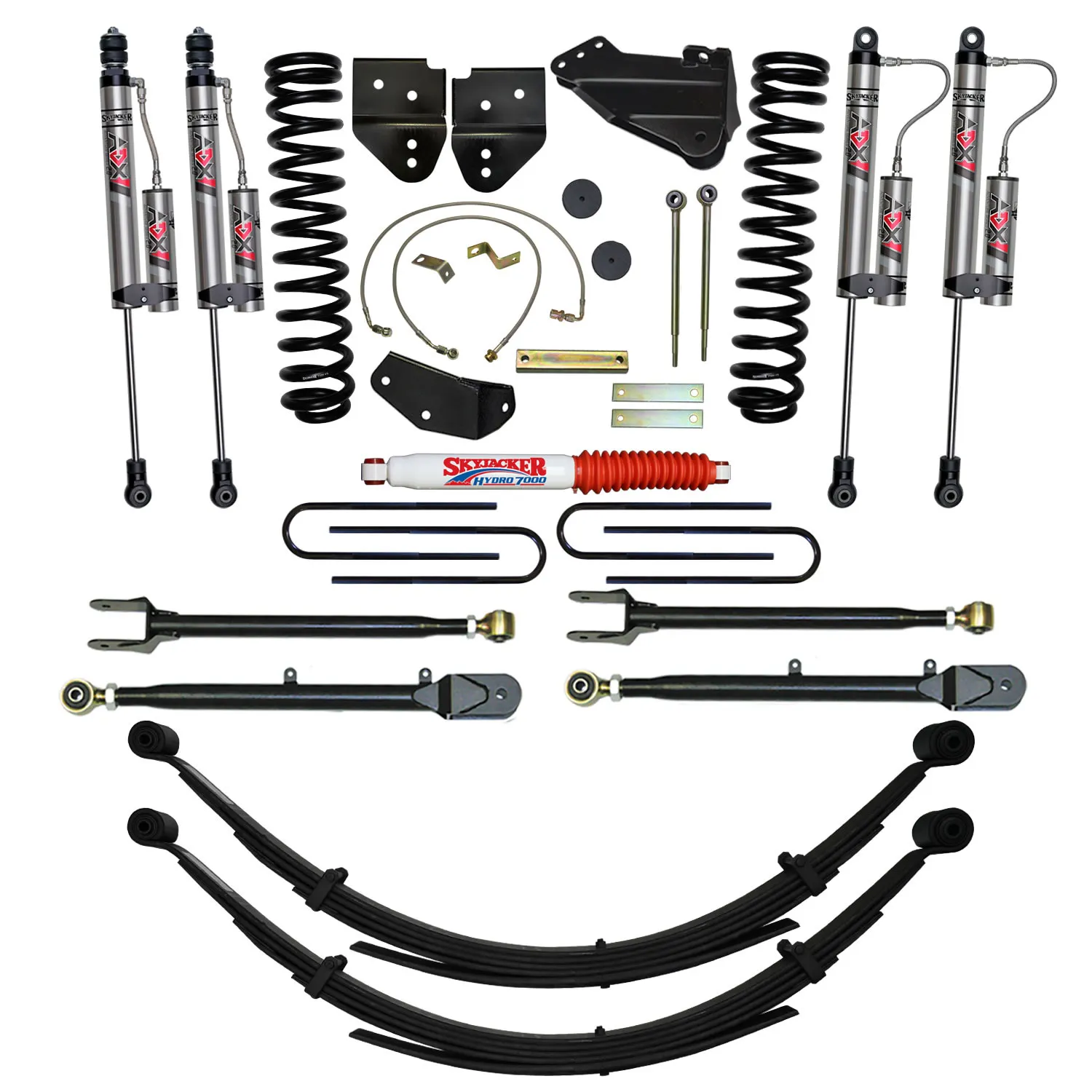 Skyjacker 8.5 in. Suspension Lift System With ADX 2.0 Remote Reservoir Monotube Shocks.