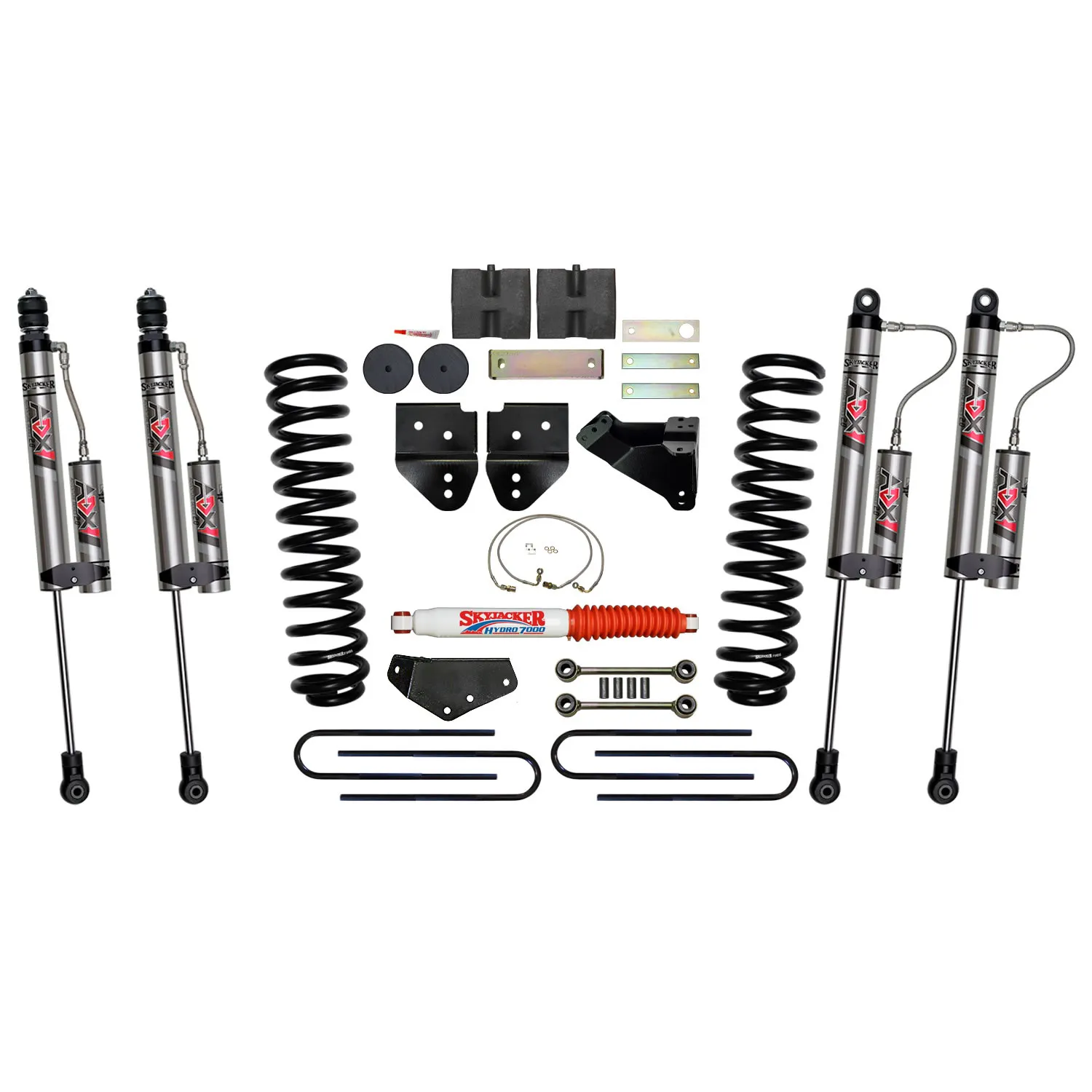 Skyjacker 6 in. Suspension Lift Kit With ADX 2.0 Remote Reservoir Monotube Shocks.