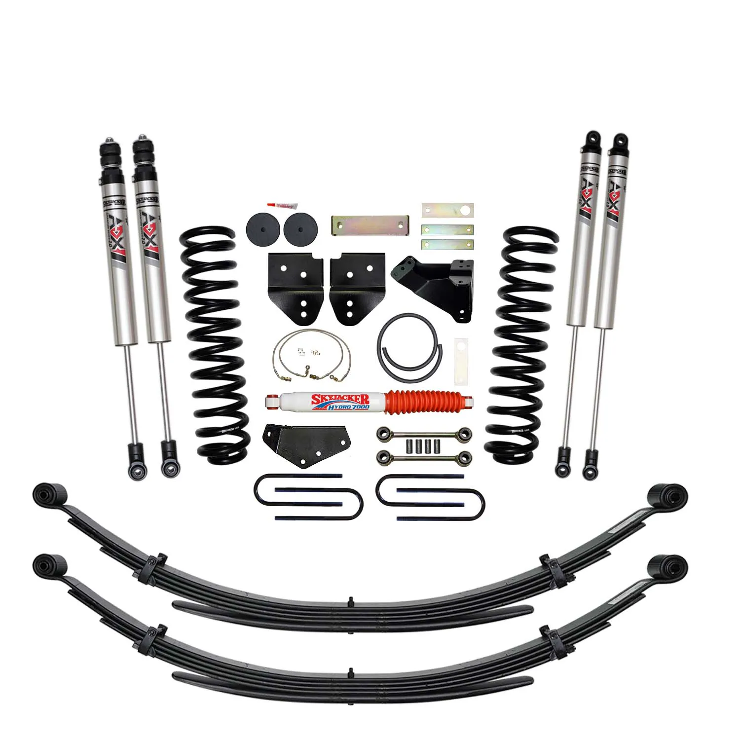Skyjacker 6 in. Suspension Lift Kit With ADX M2.0 Aluminum Monotube Shocks.