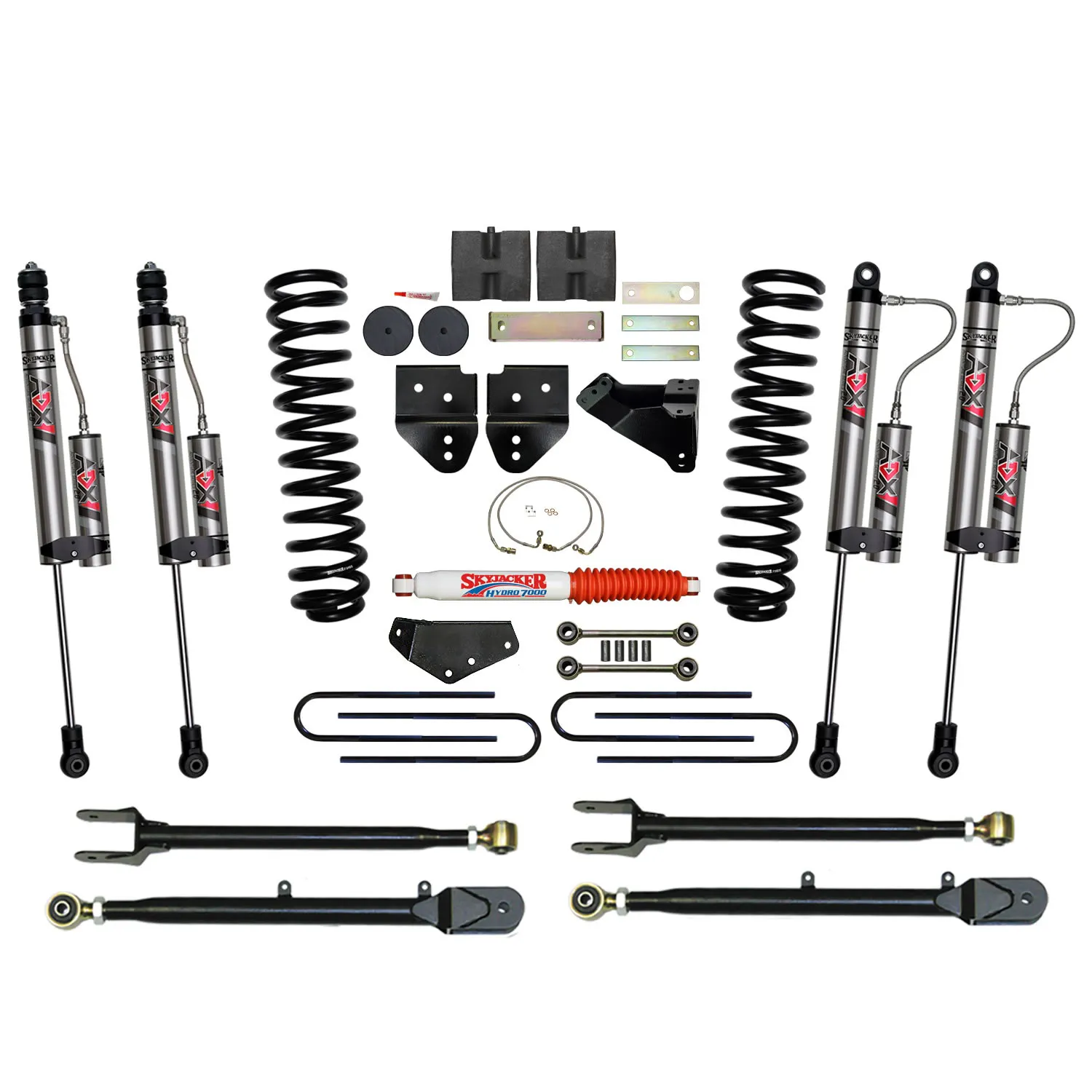 Skyjacker 6 in. Suspension Lift Kit With ADX 2.0 Remote Reservoir Monotube Shocks.