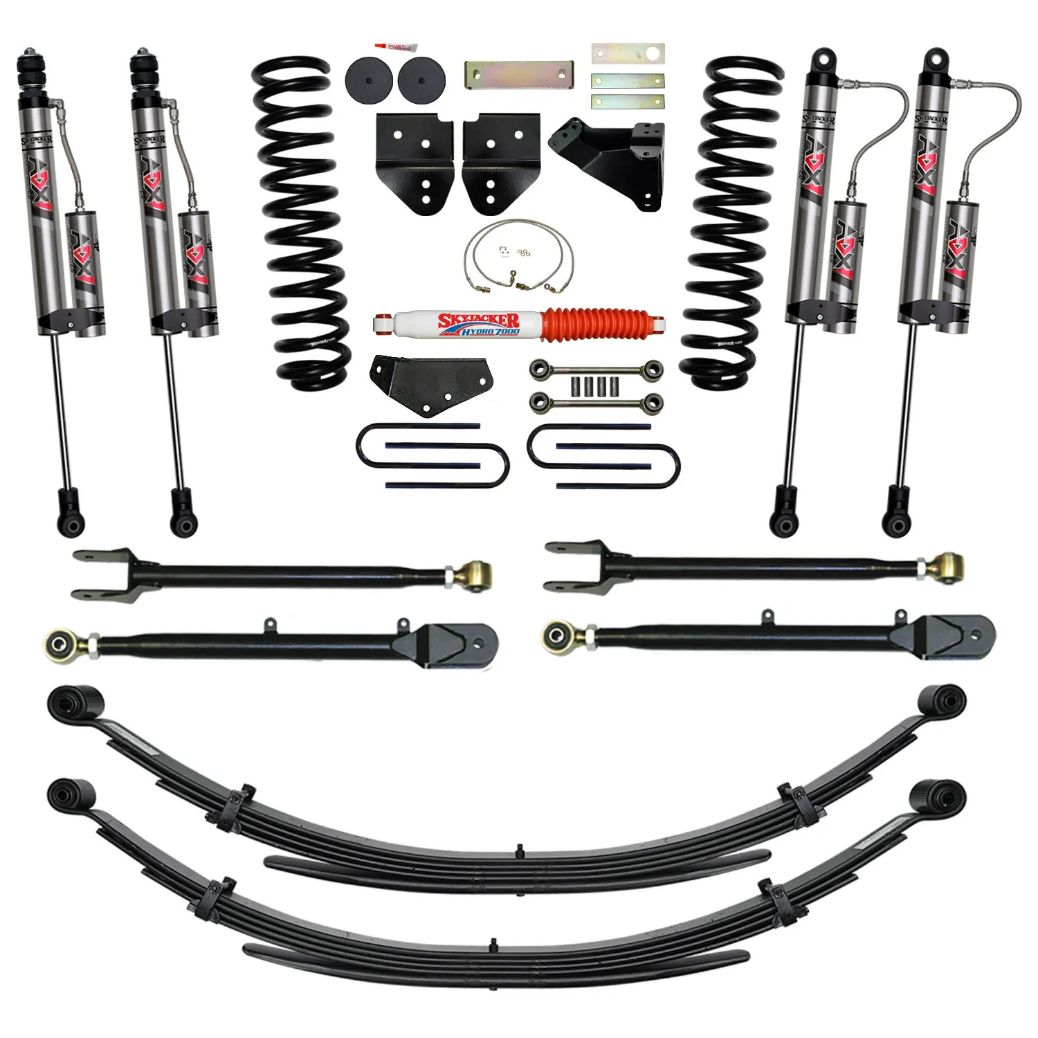 Skyjacker 6 in. Suspension Lift System With ADX 2.0 Remote Reservoir Monotube Shocks.