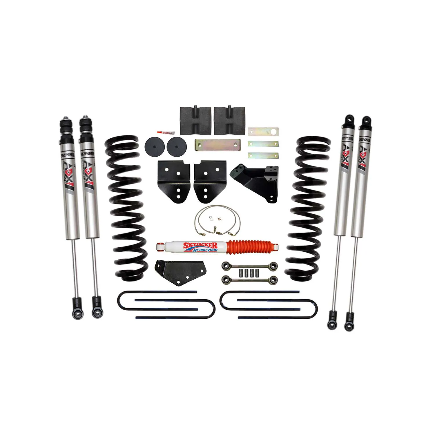 Skyjacker 6 in. Suspension Lift Kit With ADX M2.0 Aluminum Monotube Shocks.