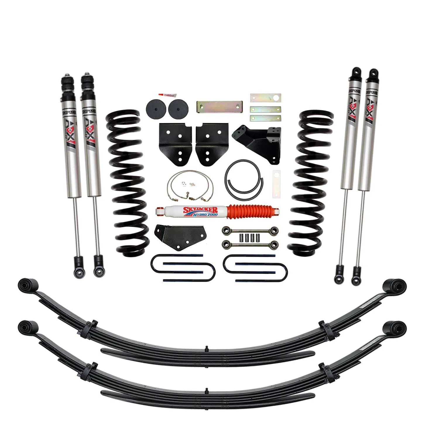 Skyjacker 6 in. Suspension Lift Kit With ADX M2.0 Aluminum Monotube Shocks.