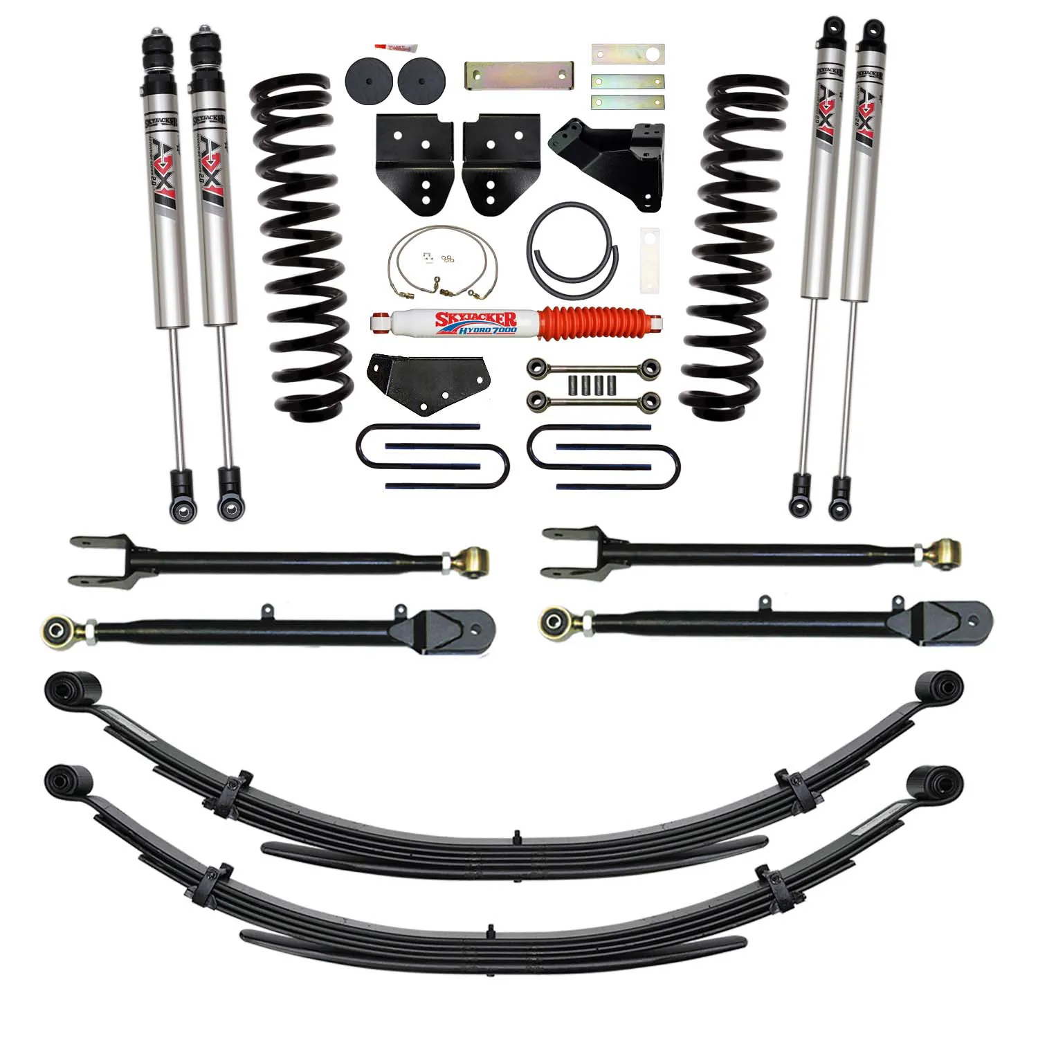 Skyjacker 6 in. Suspension Lift Kit With ADX M2.0 Aluminum Monotube Shocks.