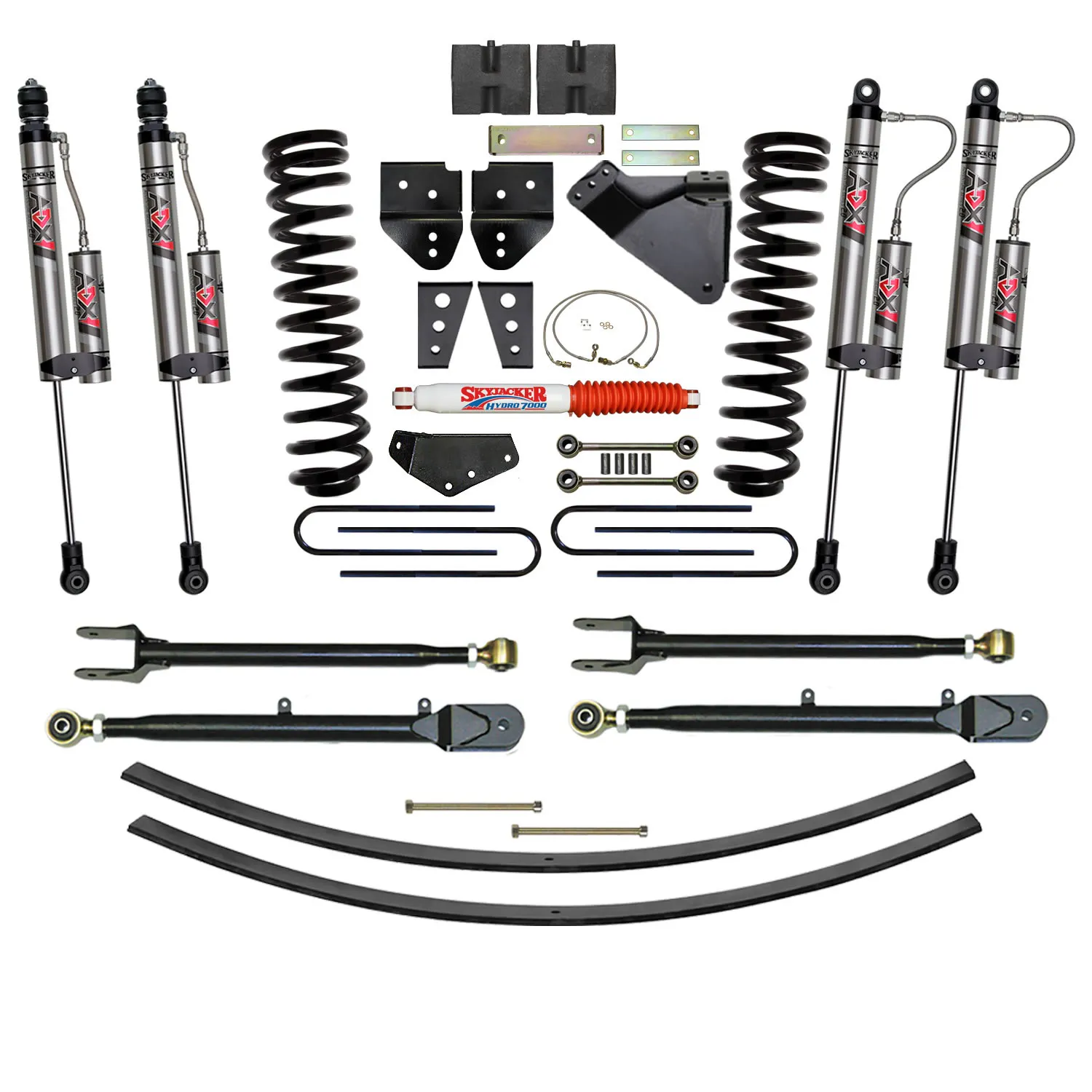 Skyjacker 8.5 in. Suspension Lift Kit With ADX 2.0 Remote Reservoir Monotube Shocks.
