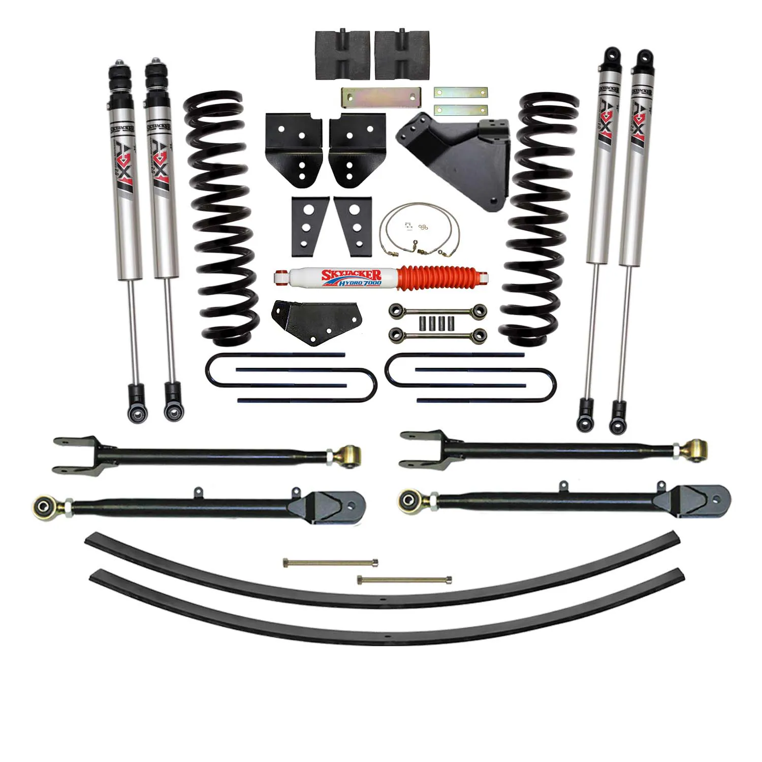 Skyjacker 8.5 in. Suspension Lift Kit With ADX M2.0 Aluminum Monotube Shocks.