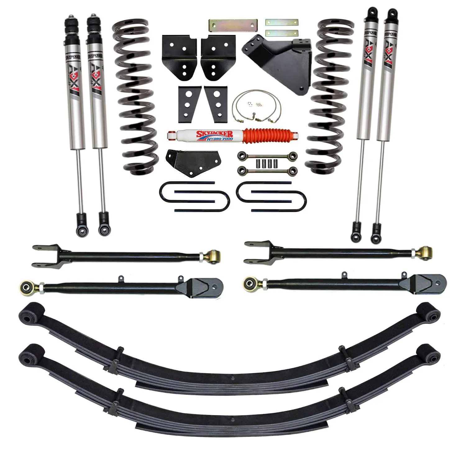 Skyjacker 8.5 in. Suspension Lift Kit With ADX M2.0 Aluminum Monotube Shocks.