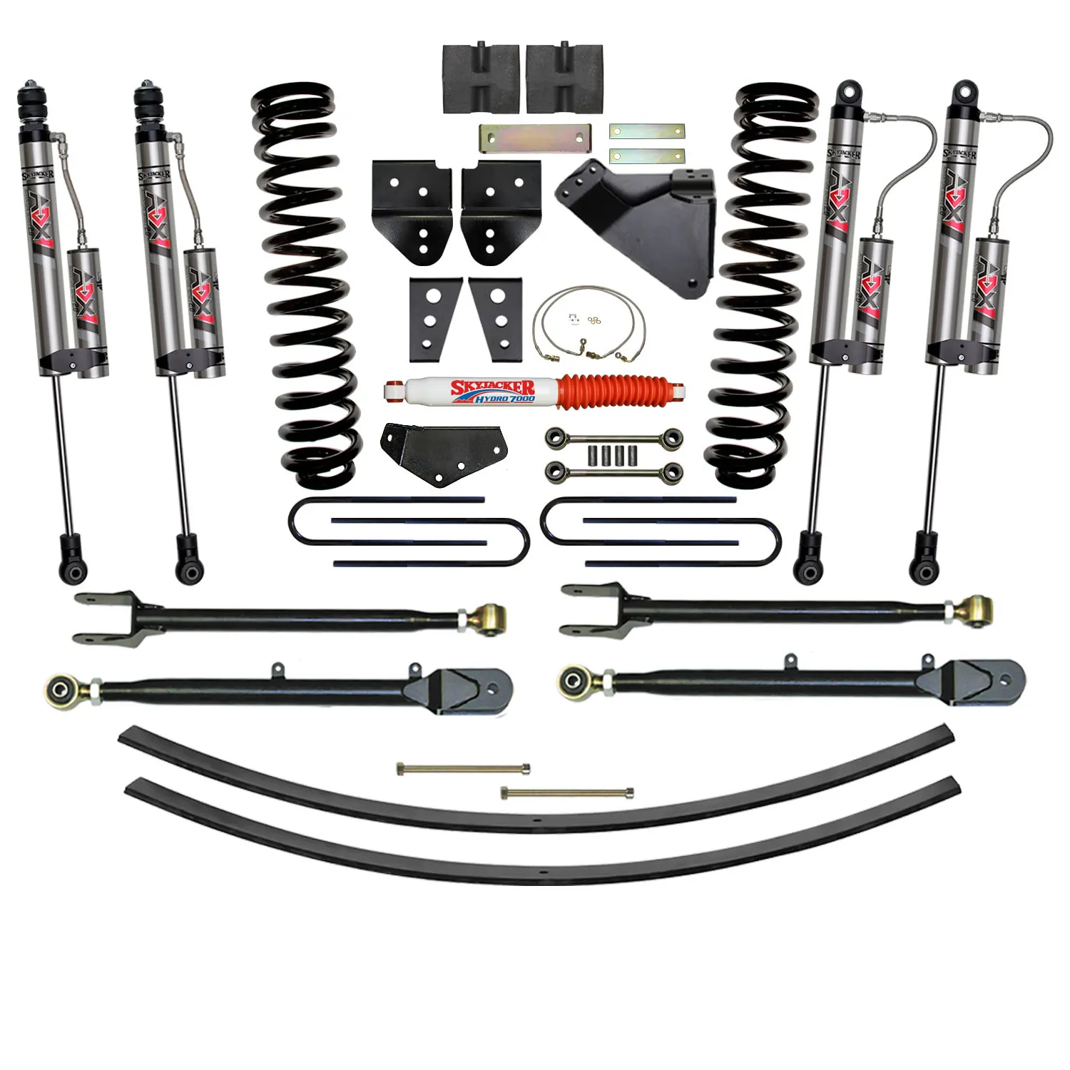 Skyjacker 8.5 in. Suspension Lift Kit With ADX 2.0 Remote Reservoir Monotube Shocks.