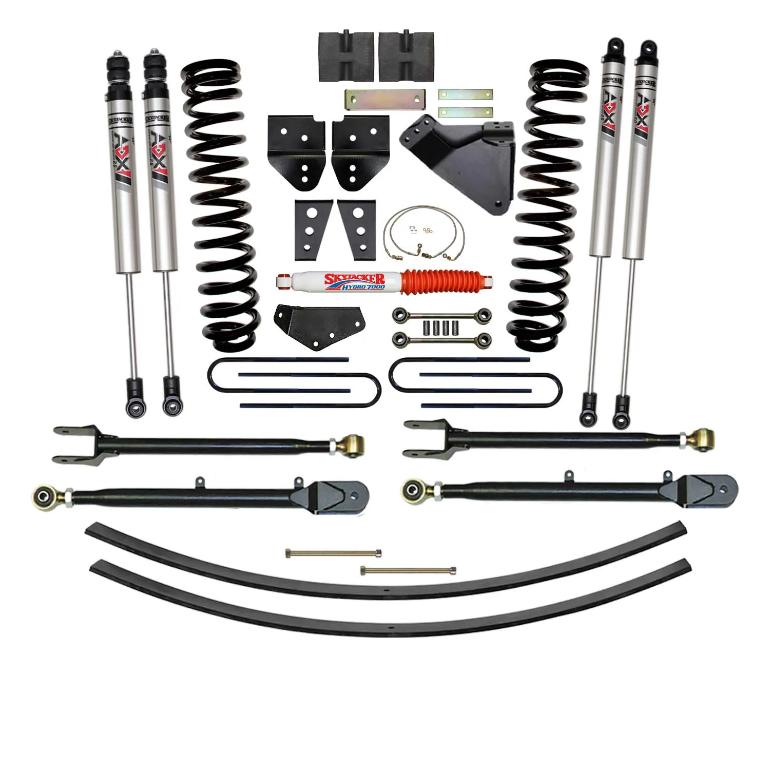 Skyjacker 8.5 in. Suspension Lift Kit With ADX M2.0 Aluminum Monotube Shocks.