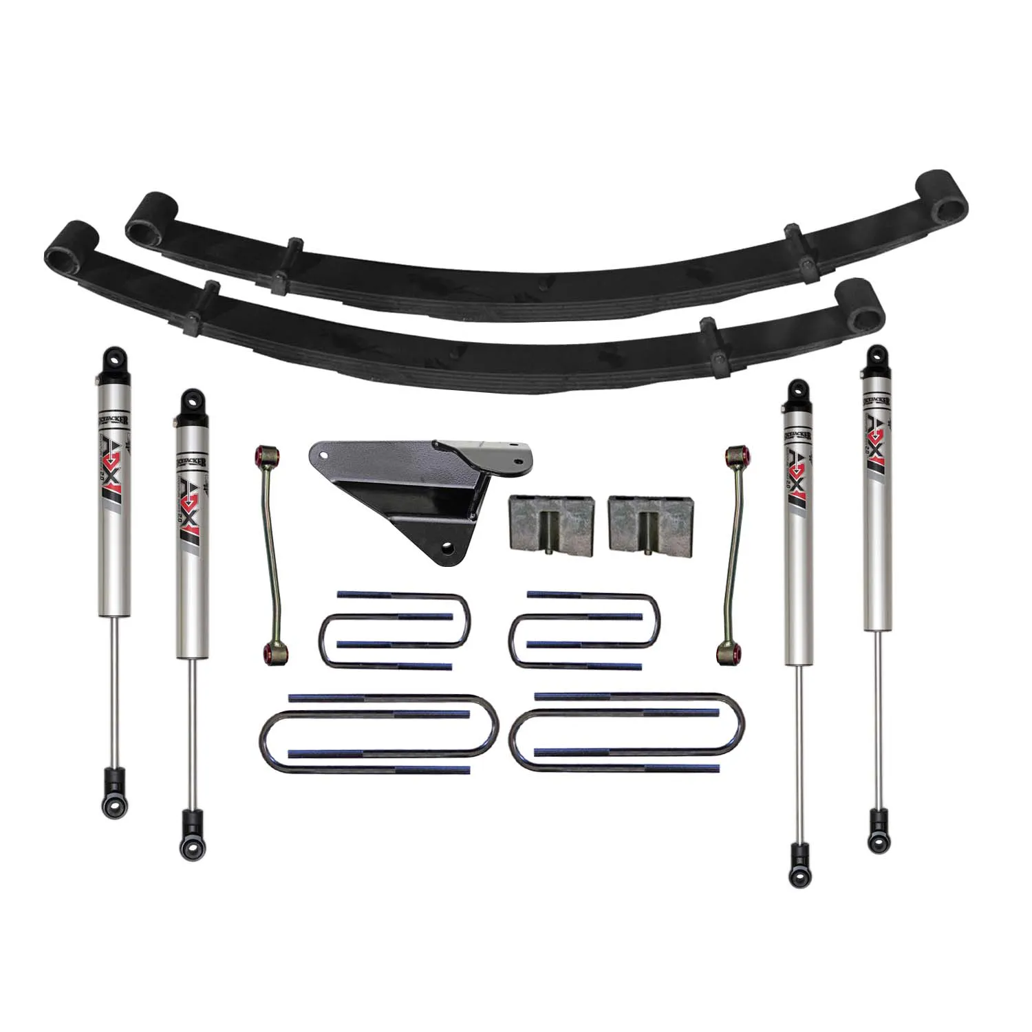 Skyjacker 4 in. Suspension Lift Kit With ADX M2.0 Aluminum Monotube Shocks.