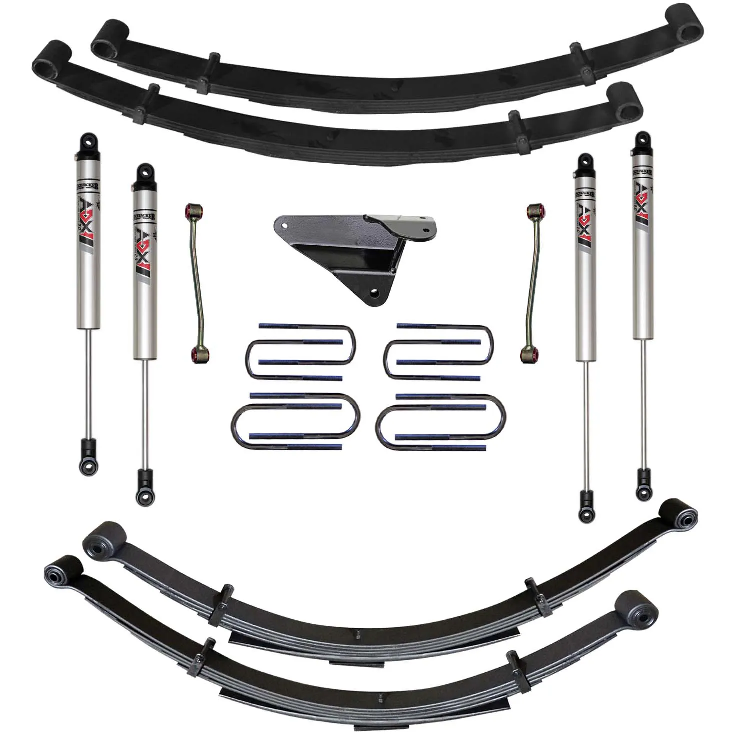 Skyjacker 4 in. Suspension Lift Kit With ADX M2.0 Aluminum Monotube Shocks.