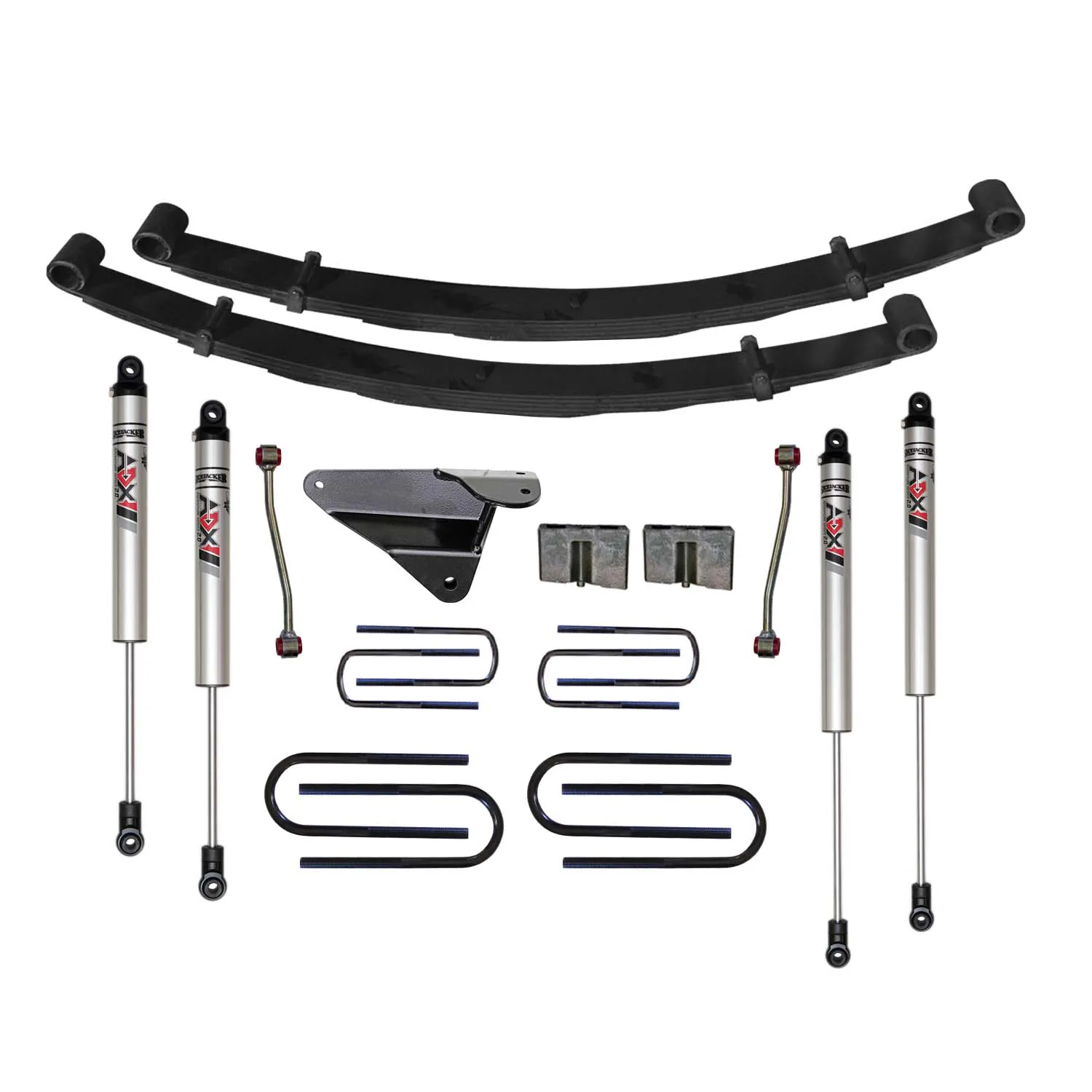 Skyjacker 4 in. Suspension Lift Kit With ADX M2.0 Aluminum Monotube Shocks.