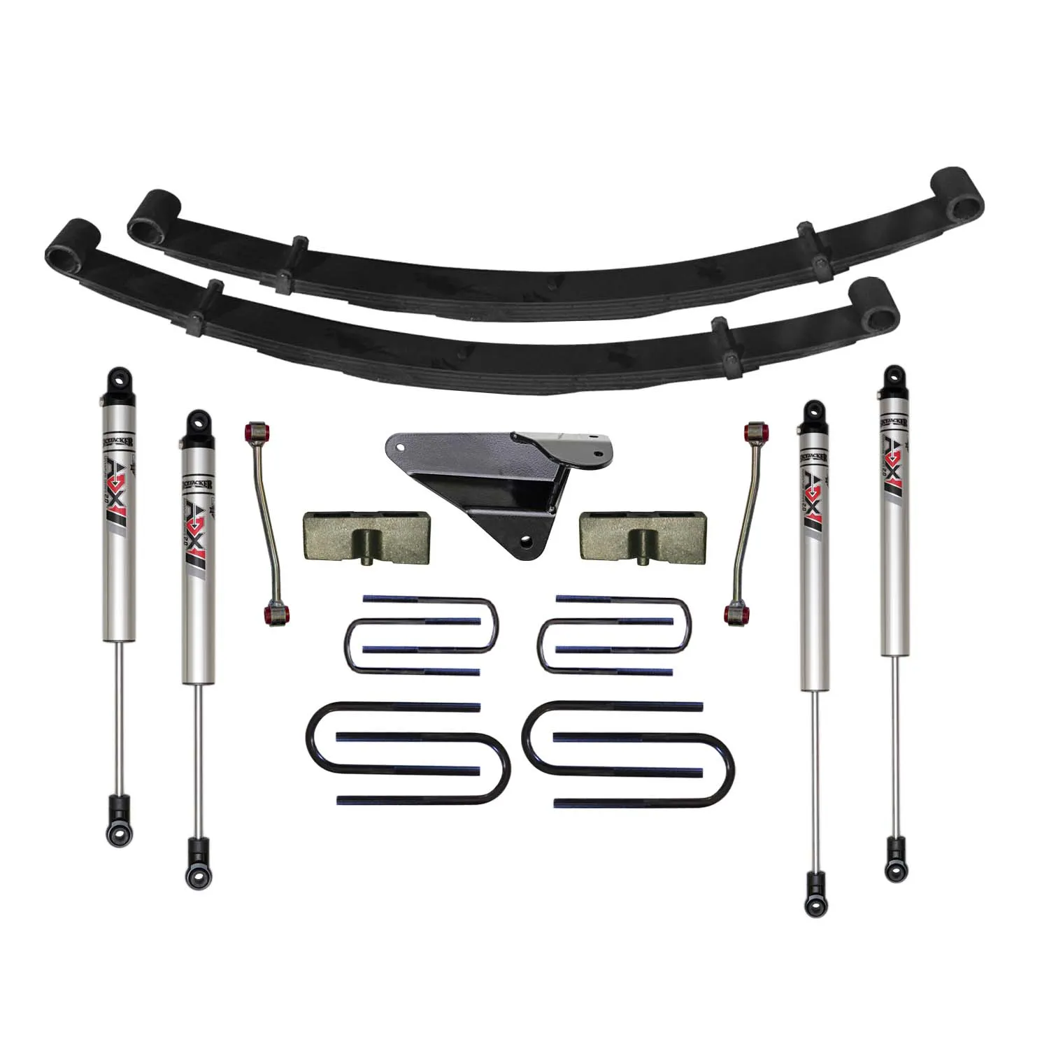 Skyjacker 4 in. Suspension Lift Kit With ADX M2.0 Aluminum Monotube Shocks.