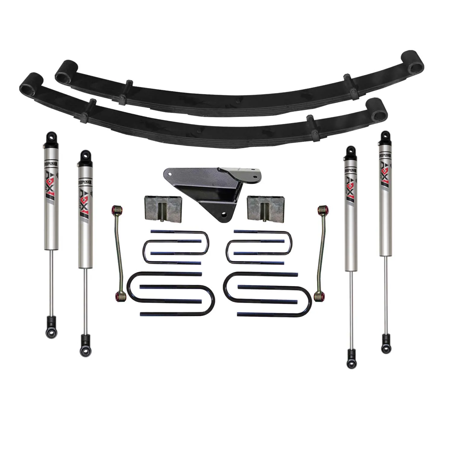 Skyjacker 4 in. Suspension Lift Kit With ADX M2.0 Aluminum Monotube Shocks.