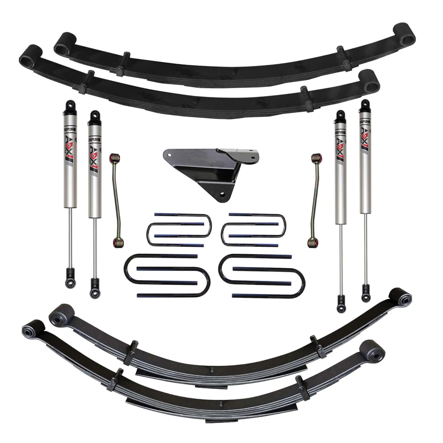 Skyjacker 4 in. Suspension Lift Kit With ADX M2.0 Aluminum Monotube Shocks.