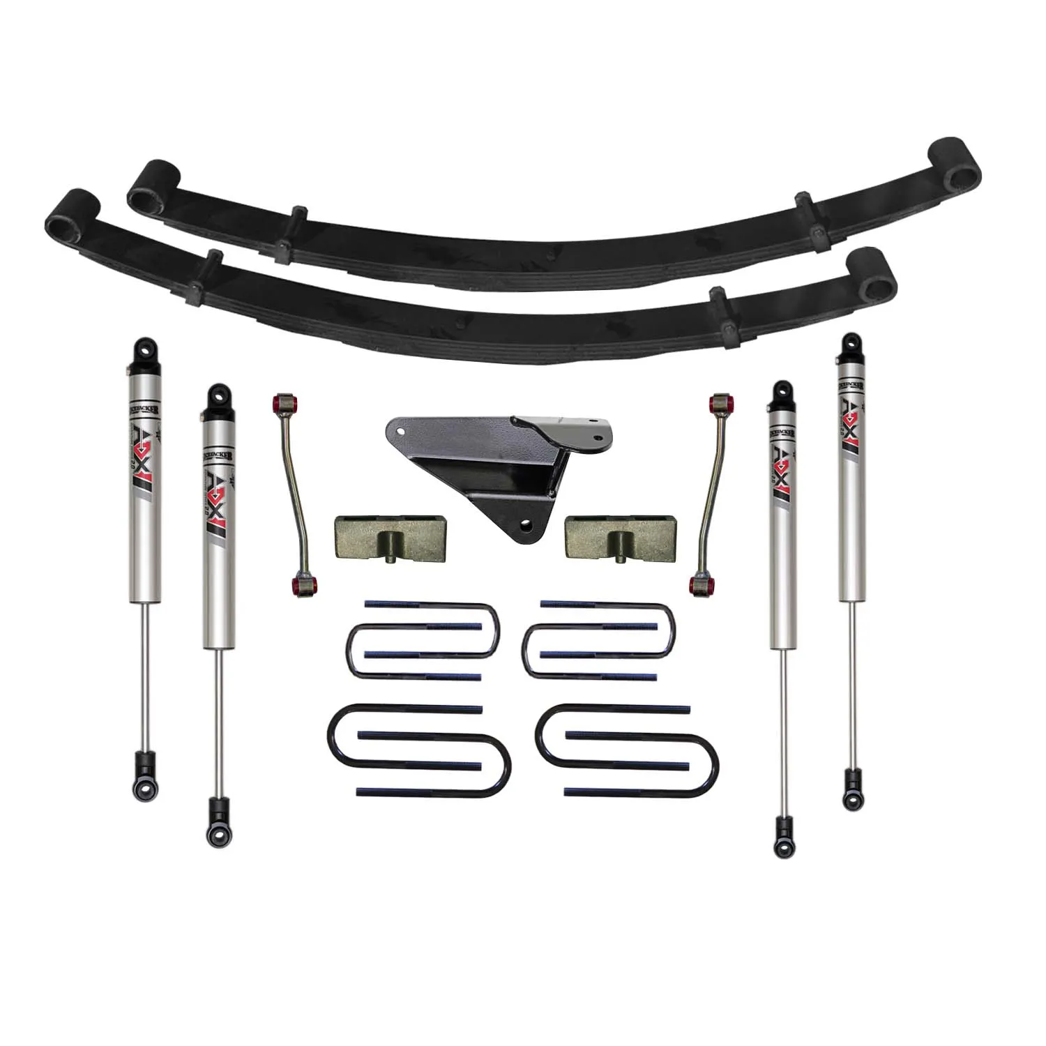 Skyjacker 4 in. Suspension Lift Kit With ADX M2.0 Aluminum Monotube Shocks.