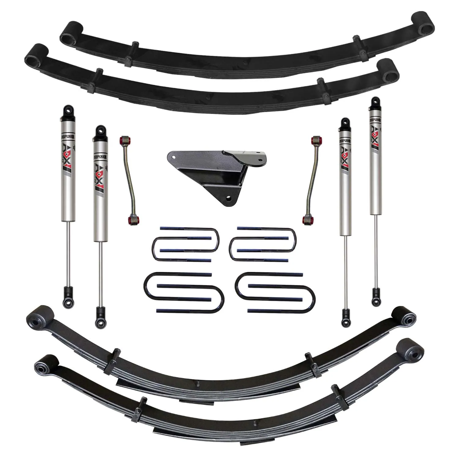 Skyjacker 4 in. Suspension Lift Kit With ADX M2.0 Aluminum Monotube Shocks.