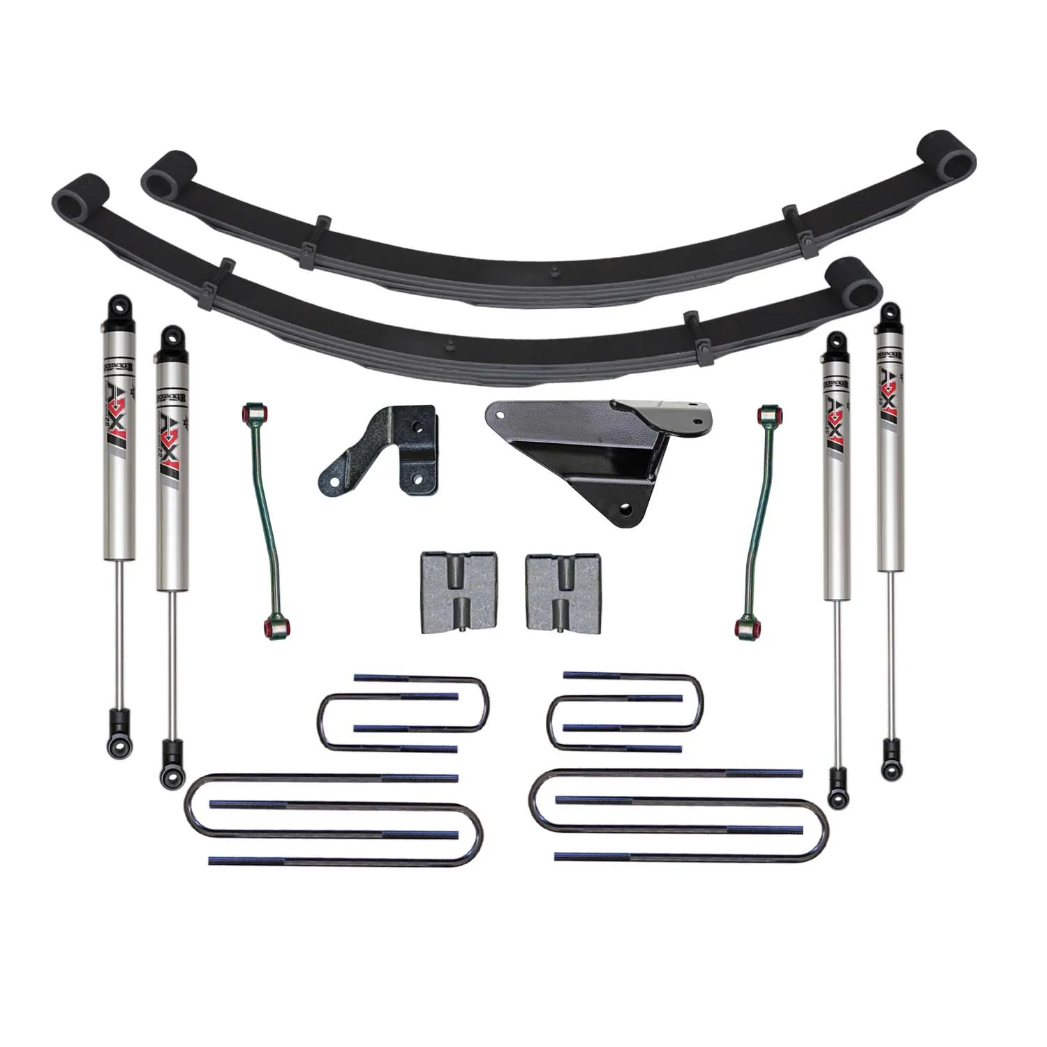 Skyjacker 6 in. Suspension Lift Kit With ADX M2.0 Aluminum Monotube Shocks.