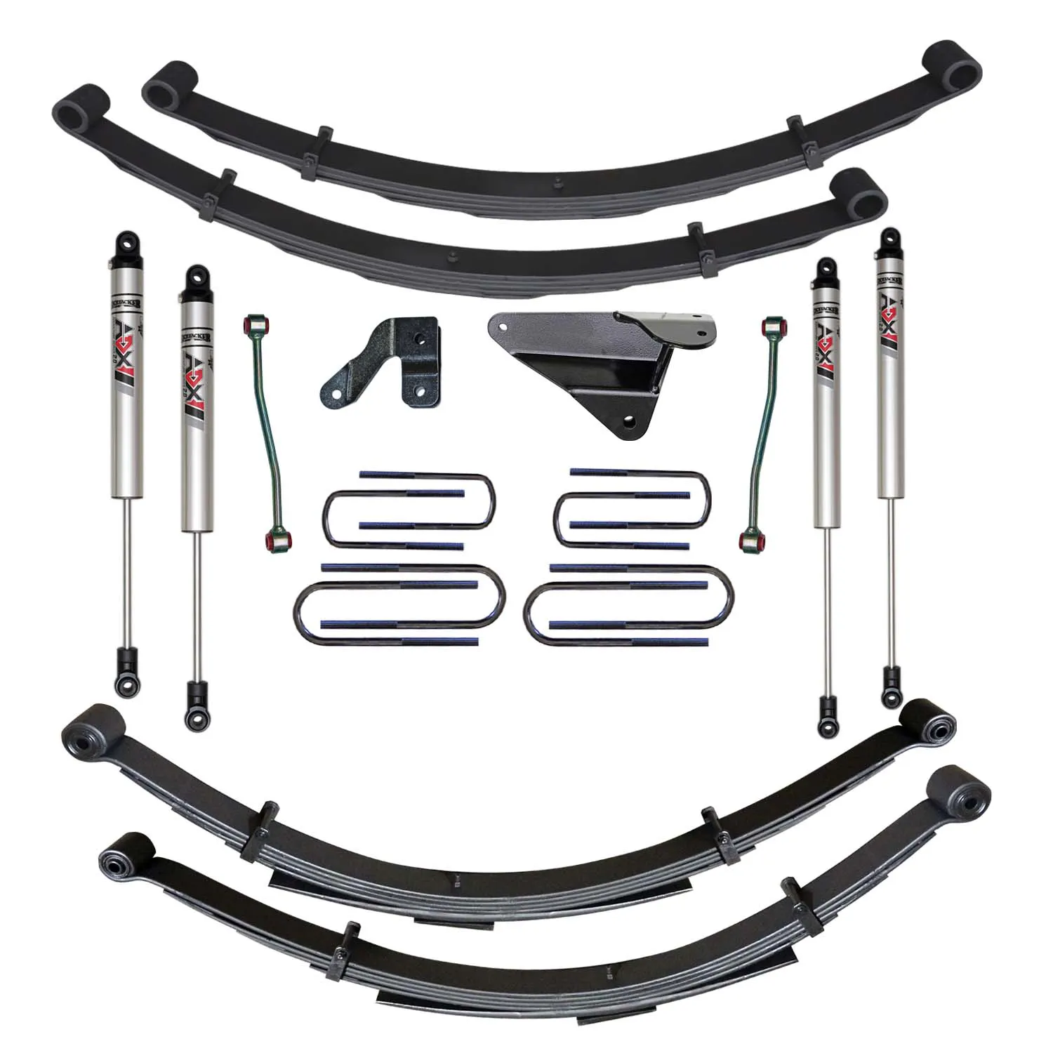 Skyjacker 6 in. Suspension Lift Kit With ADX M2.0 Aluminum Monotube Shocks.