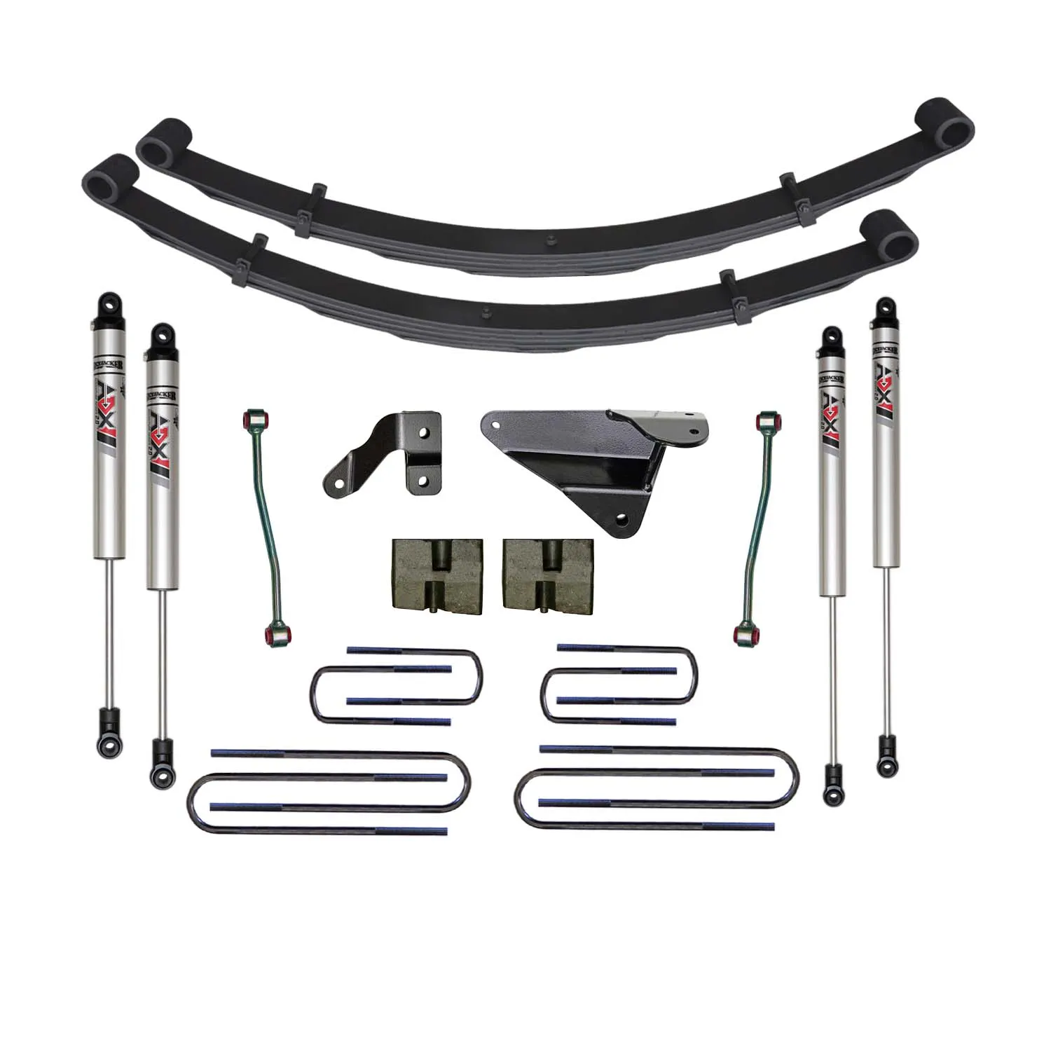 Skyjacker 6 in. Suspension Lift Kit With ADX M2.0 Aluminum Monotube Shocks.