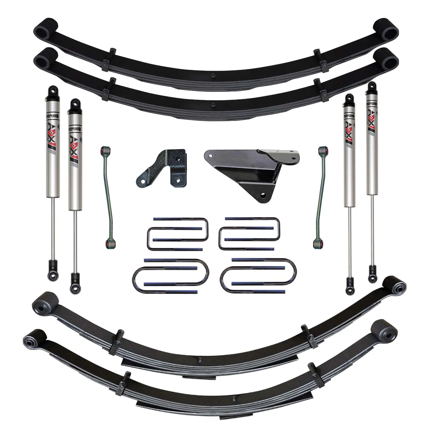 Skyjacker 6 in. Suspension Lift Kit With ADX M2.0 Aluminum Monotube Shocks.