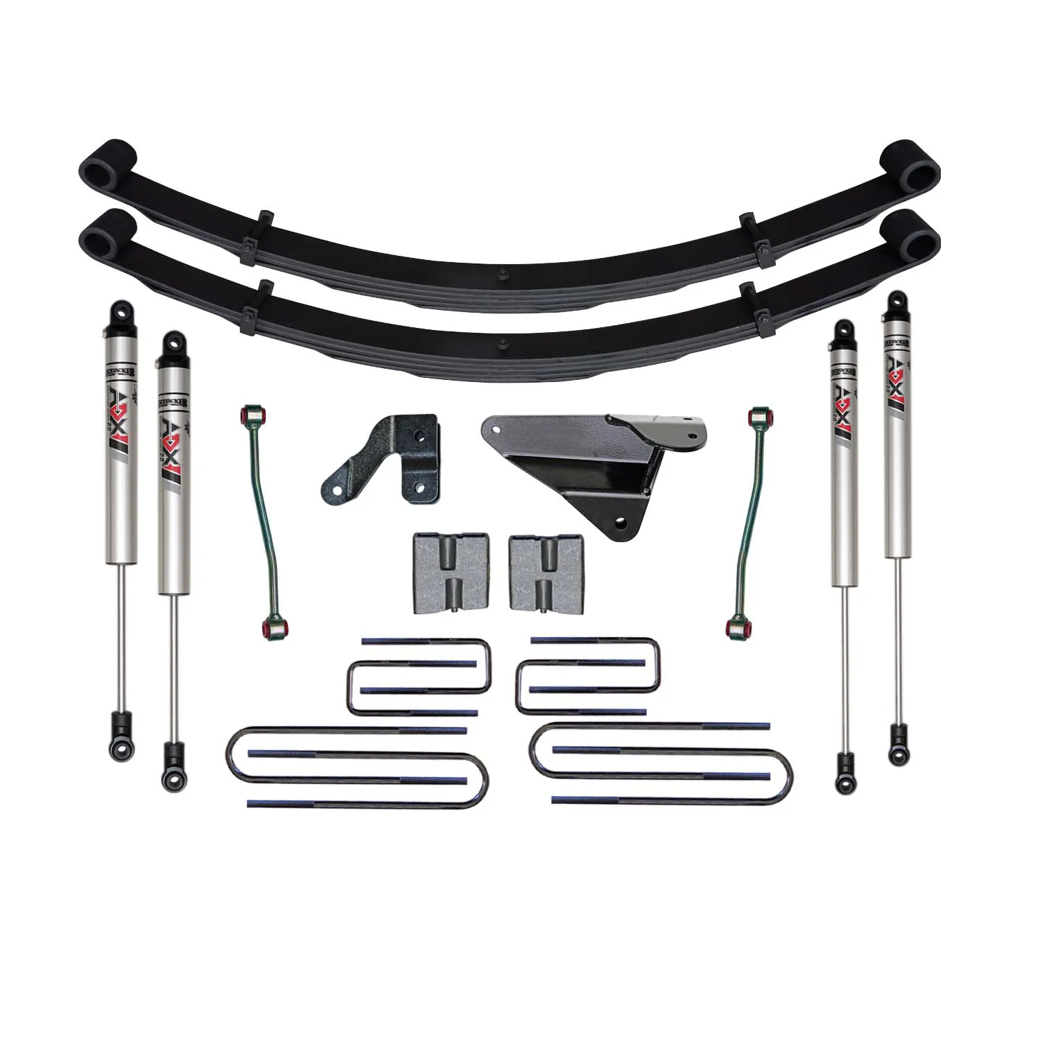 Skyjacker 6 in. Suspension Lift Kit With ADX M2.0 Aluminum Monotube Shocks.