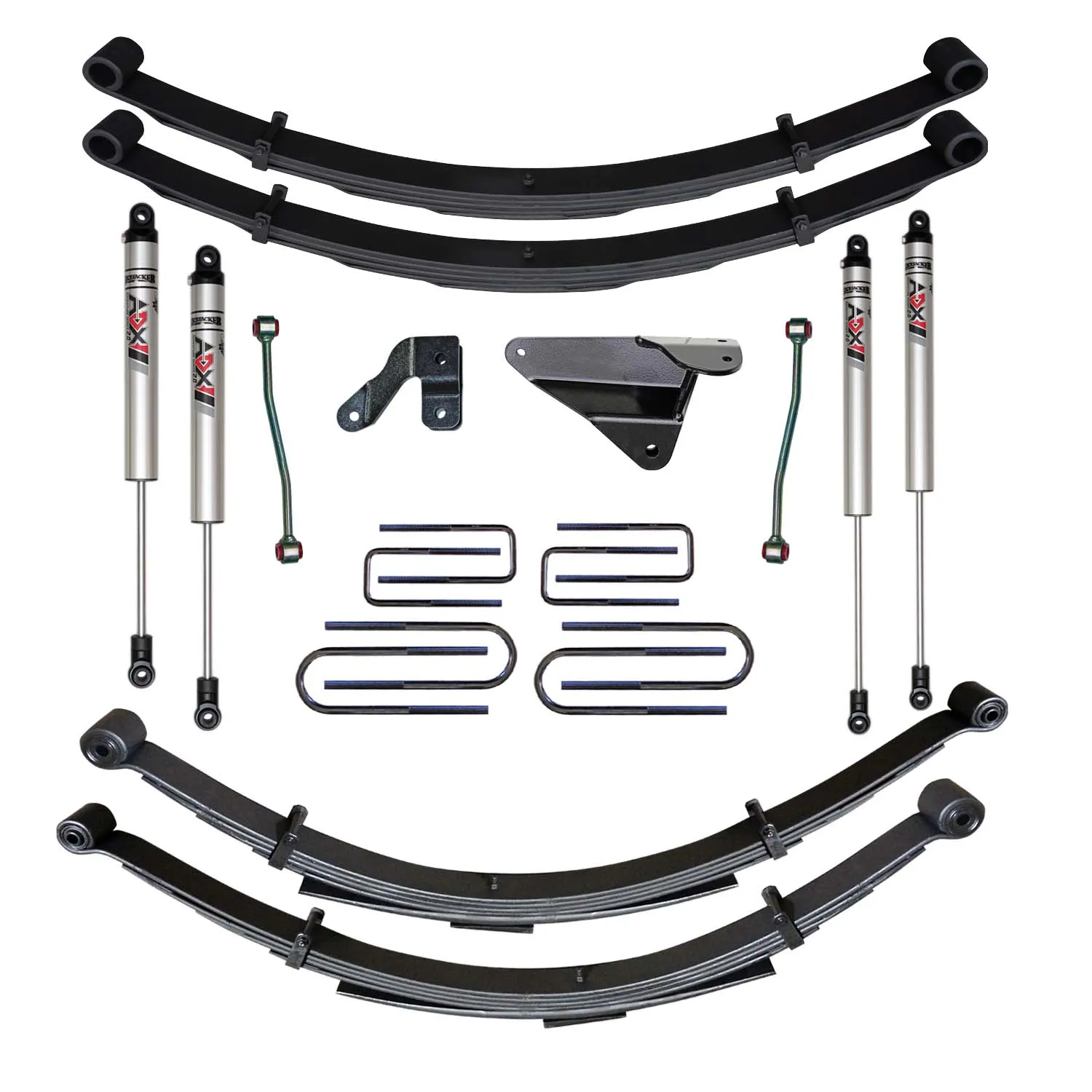 Skyjacker 6 in. Suspension Lift Kit With ADX M2.0 Aluminum Monotube Shocks.