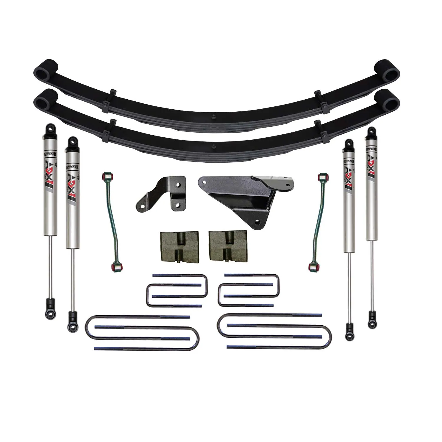 Skyjacker 6 in. Suspension Lift Kit With ADX M2.0 Aluminum Monotube Shocks.