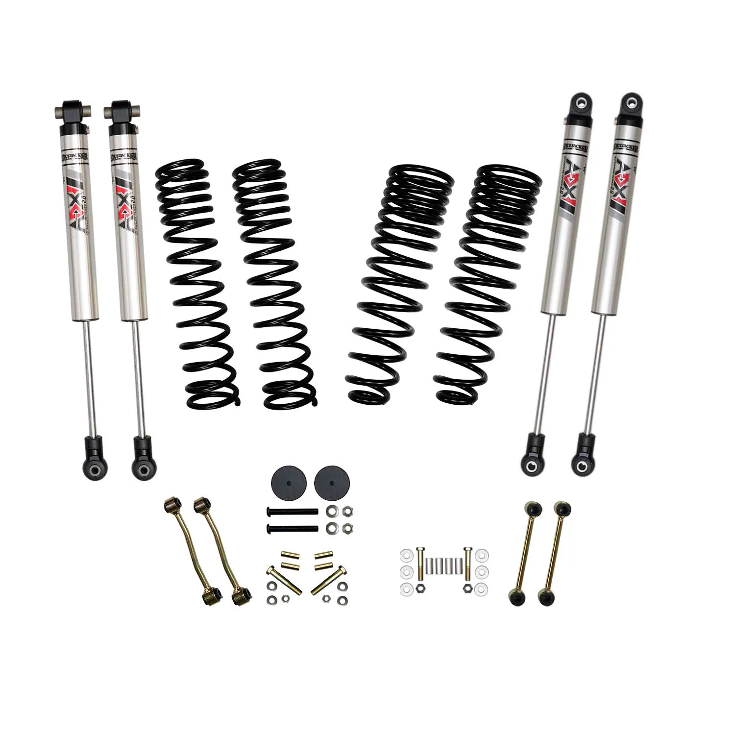 Skyjacker 2.5 in. Suspension Lift Kit With ADX M2.0 Aluminum Monotube Shocks.