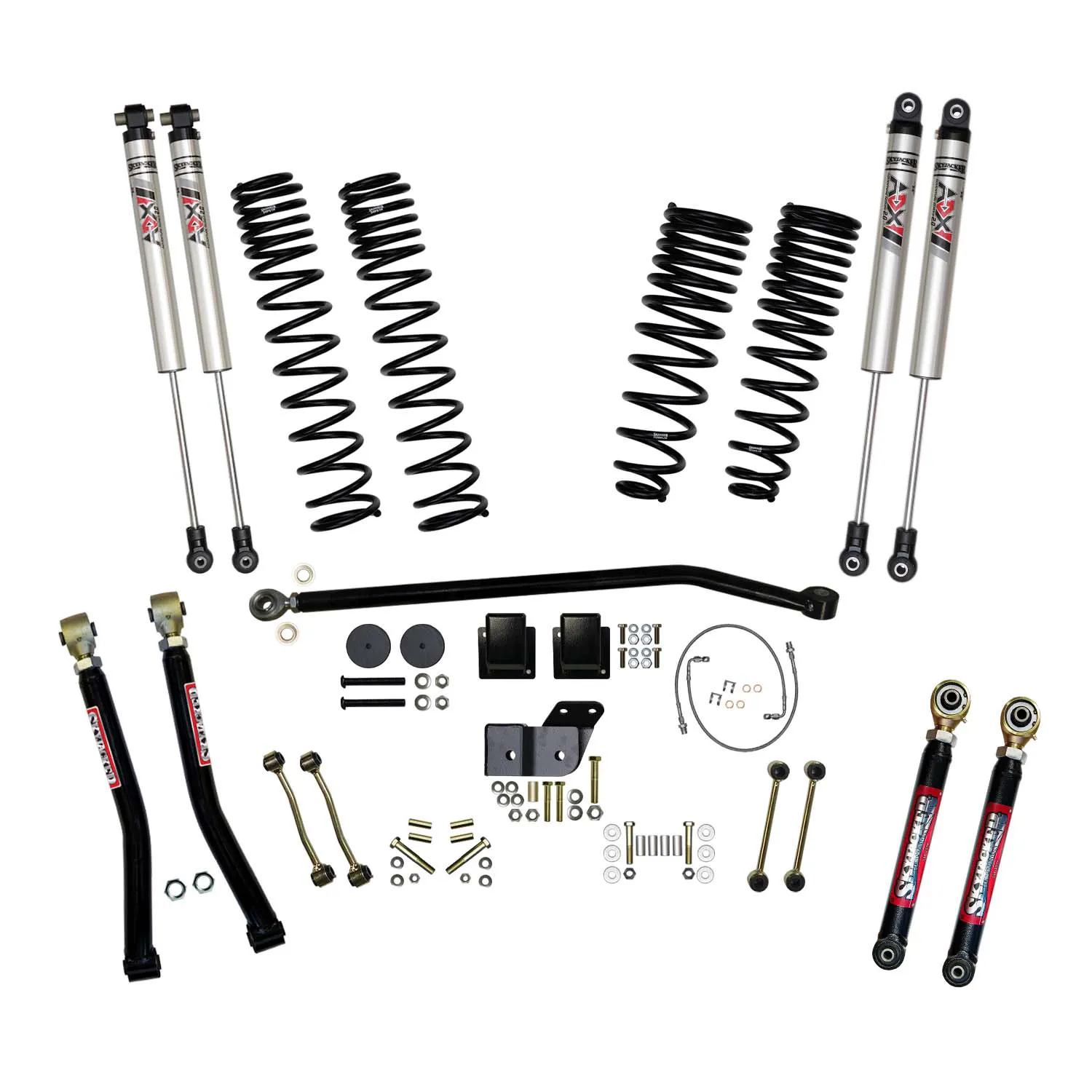 Skyjacker 5.5 in. Suspension Lift Kit With ADX M2.0 Aluminum Monotube Shocks.