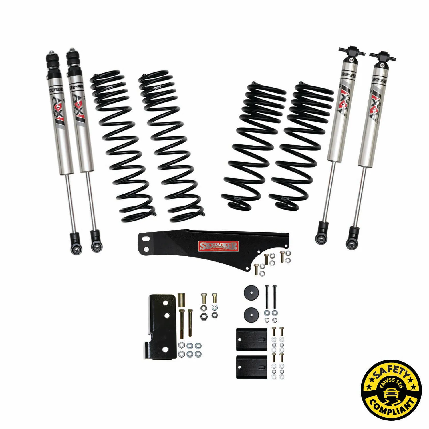 Skyjacker 2.5 in. Suspension Lift Kit With ADX M2.0 Aluminum Monotube Shocks.