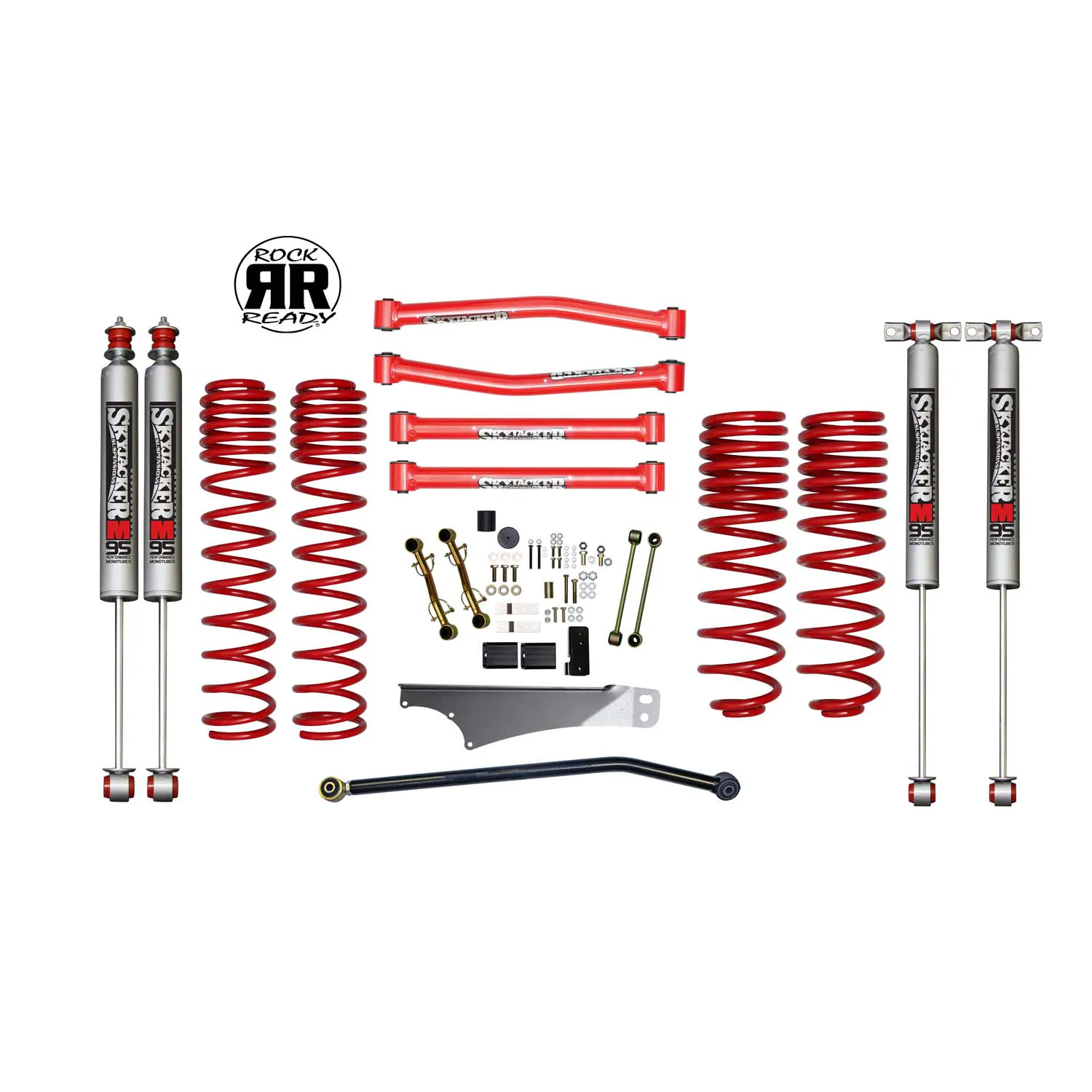 Skyjacker 4 In. Rock Ready® Suspension Lift Kit With M95 Monotube Shocks.