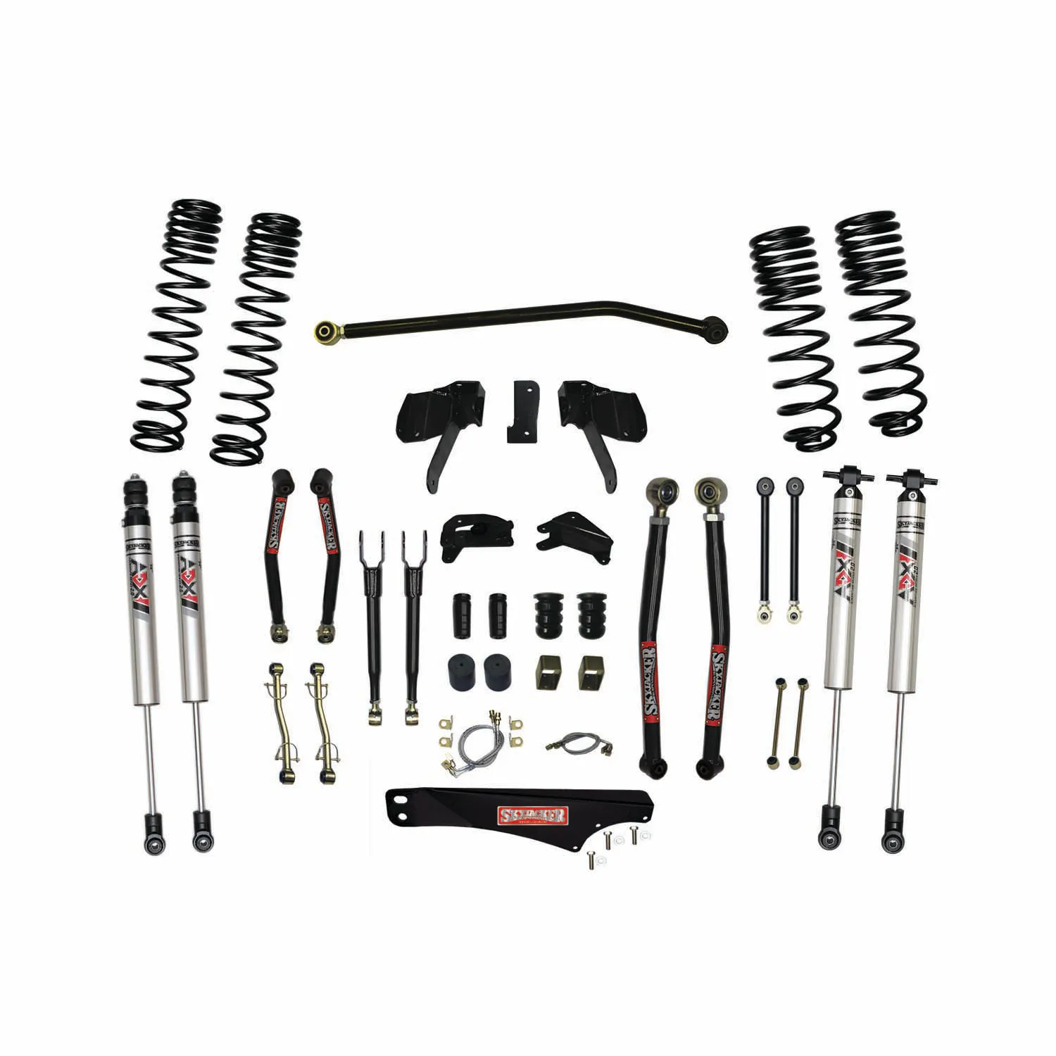 Skyjacker 7 in. Long Arm Suspension Lift Kit With ADX M2.0 Aluminum Monotube Shocks.