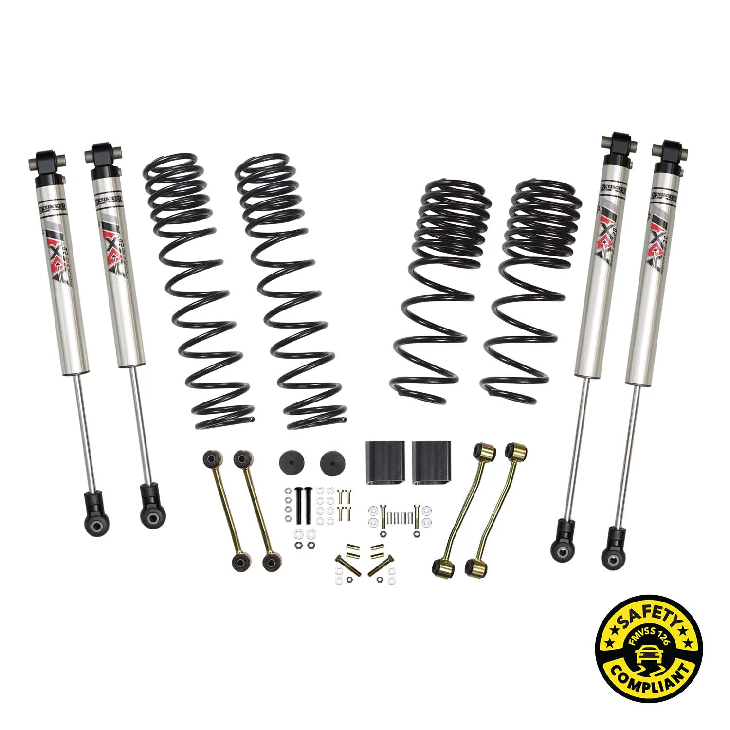 Skyjacker 2 in. Suspension Lift Kit With ADX M2.0 Aluminum Monotube Shocks.