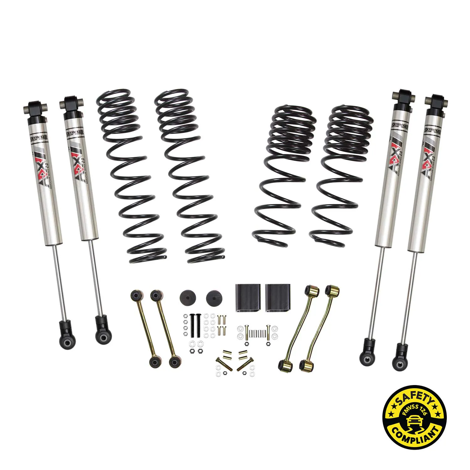 Skyjacker 2 in. Suspension Lift Kit With ADX M2.0 Aluminum Monotube Shocks.