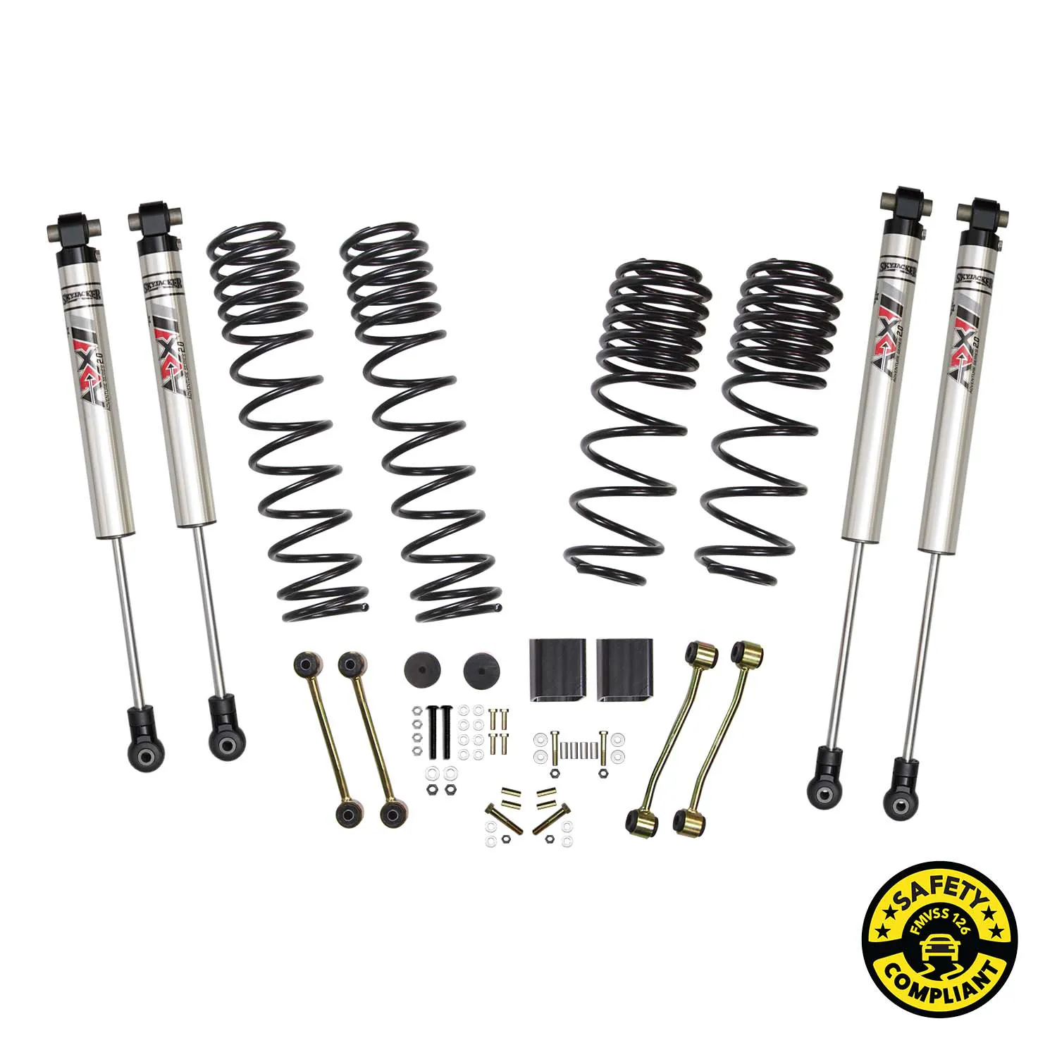 Skyjacker 2 in. Suspension Lift Kit With ADX M2.0 Aluminum Monotube Shocks.