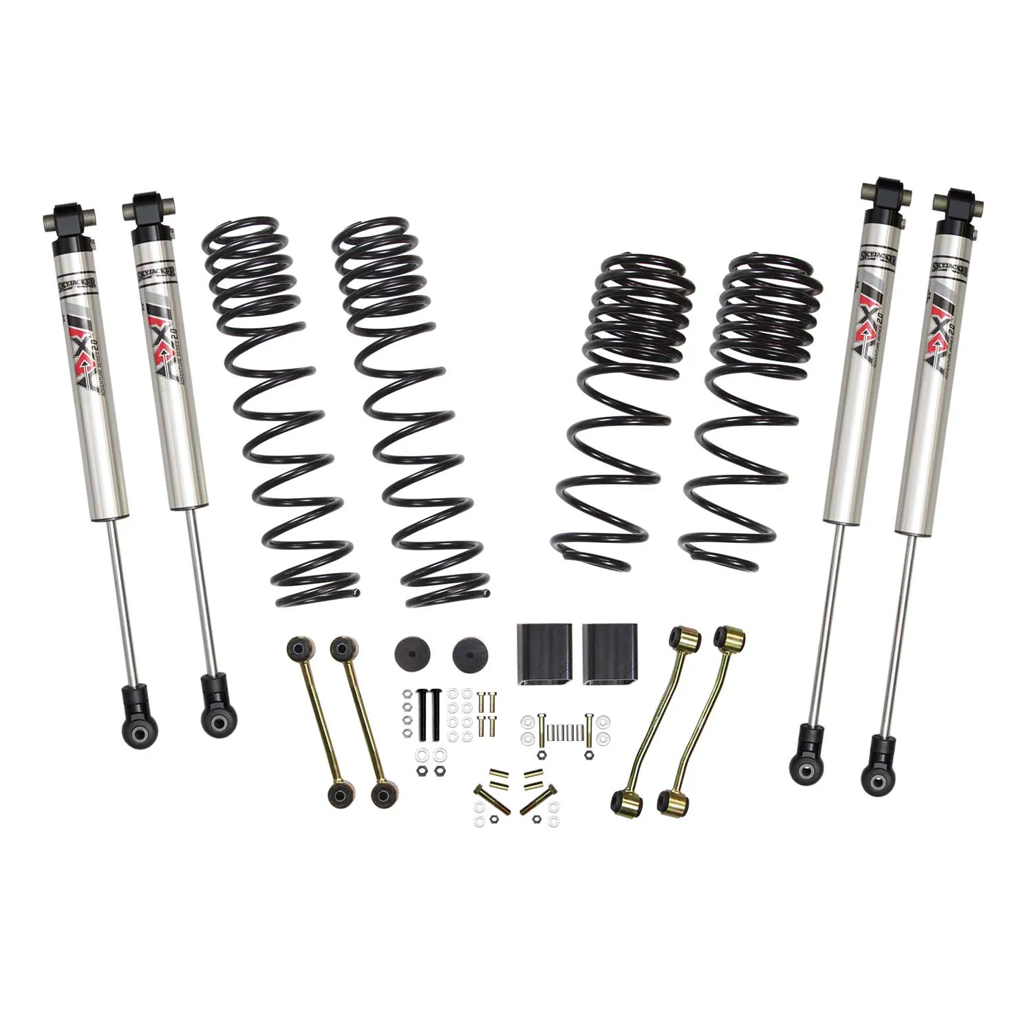 Skyjacker 2.5 in. Suspension Lift Kit With ADX M2.0 Aluminum Monotube Shocks.