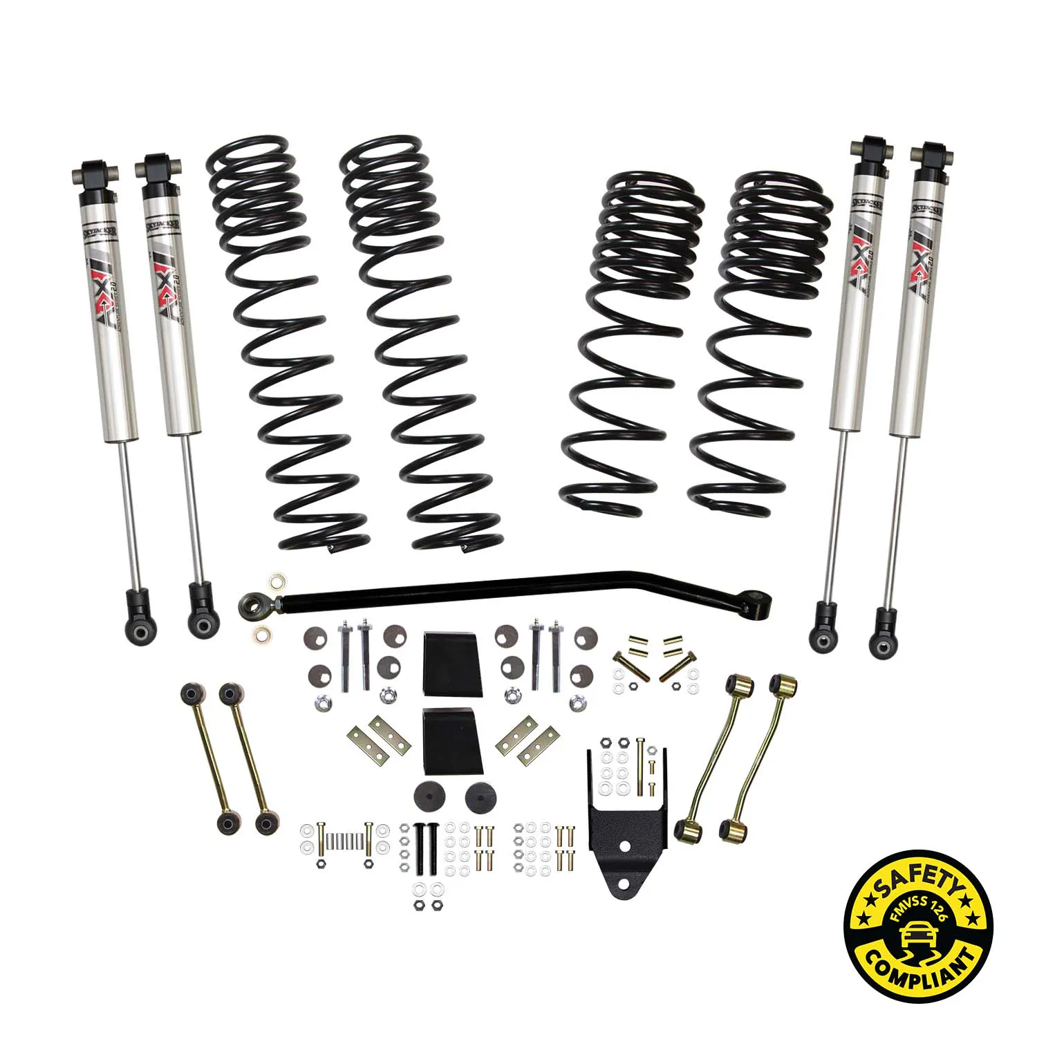 Skyjacker 4 in. Suspension Lift Kit With ADX M2.0 Aluminum Monotube Shocks.
