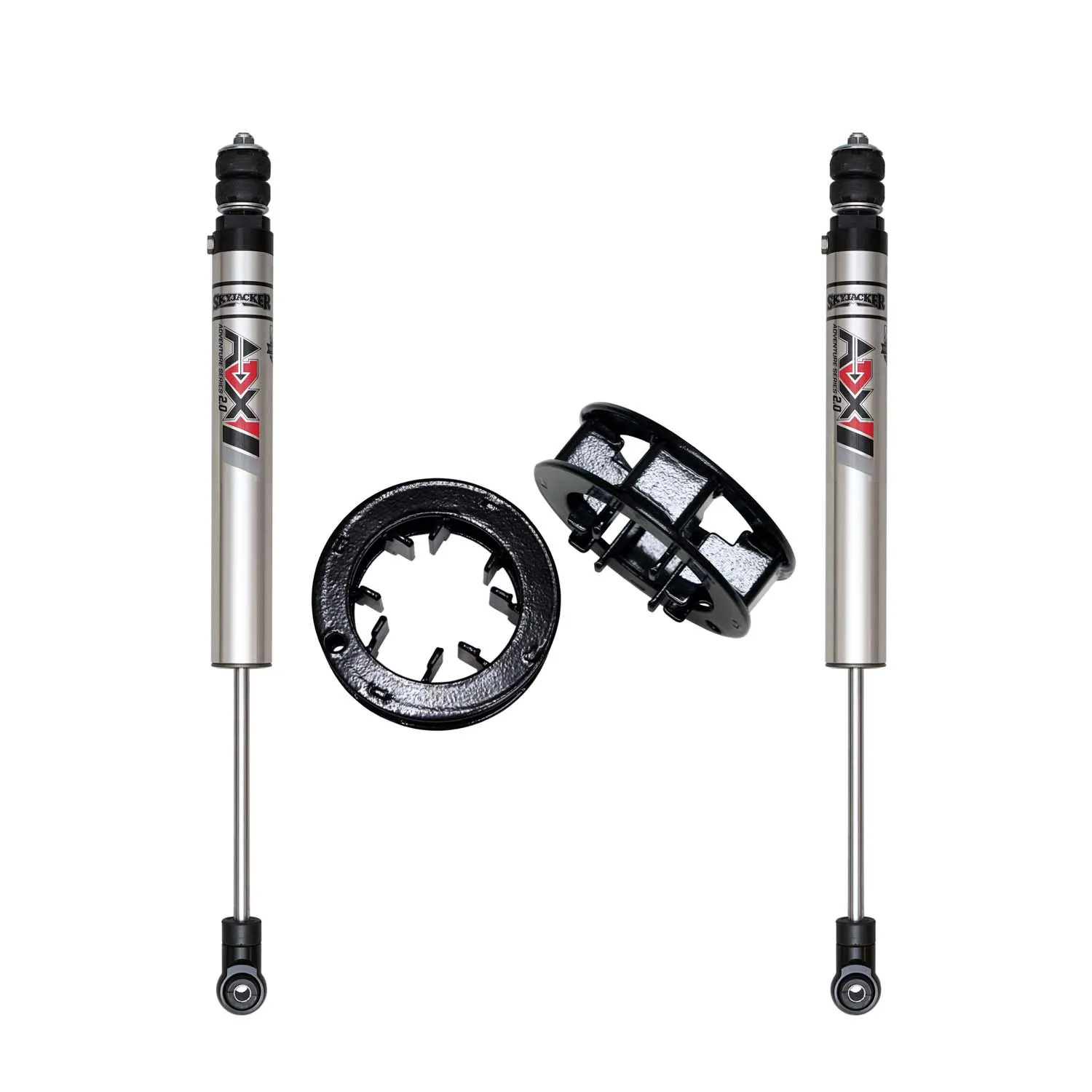 Skyjacker 2 in. Front Lift Kit With ADX M2.0 Aluminum Monotube Shocks.