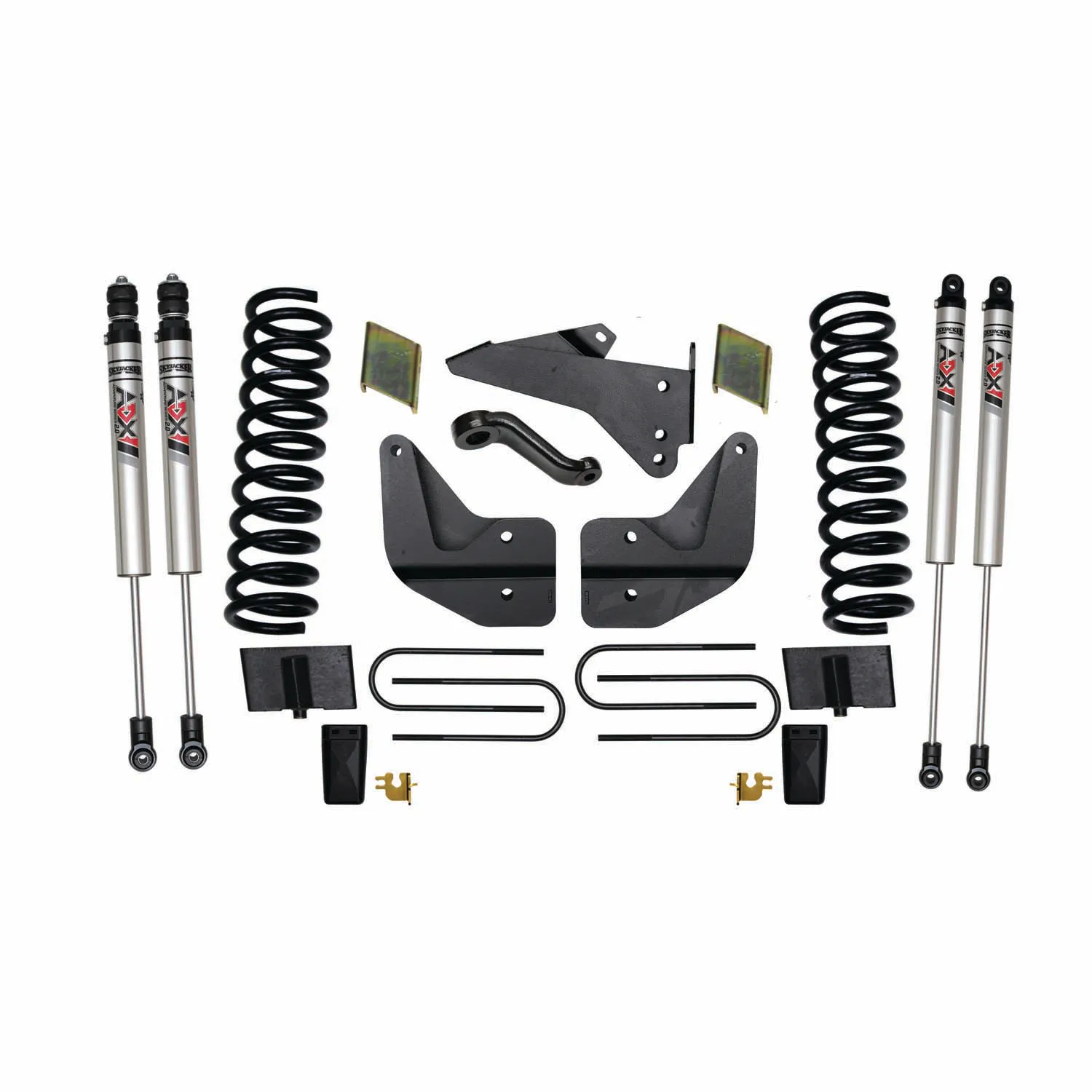 Skyjacker 4 in. Suspension Lift Kit With ADX M2.0 Aluminum Monotube Shocks.