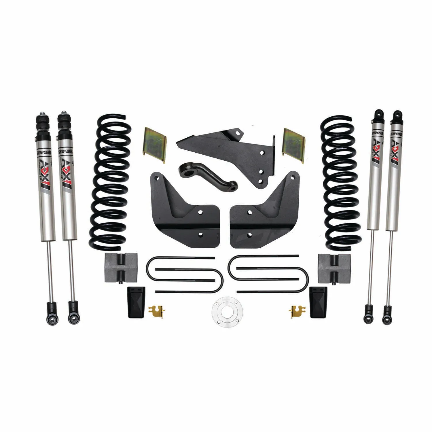 Skyjacker 6 in. Suspension Lift Kit With ADX M2.0 Aluminum Monotube Shocks.