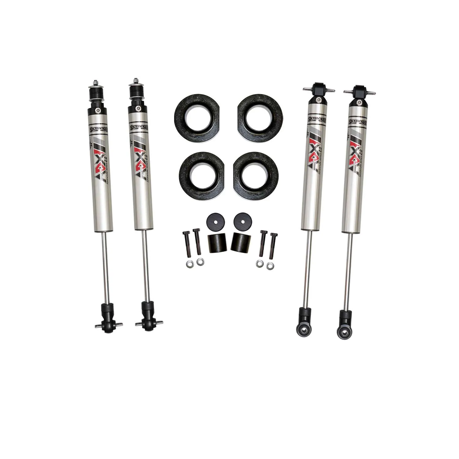 Skyjacker 2 in. Suspension Lift Kit With ADX M2.0 Aluminum Monotube Shocks.