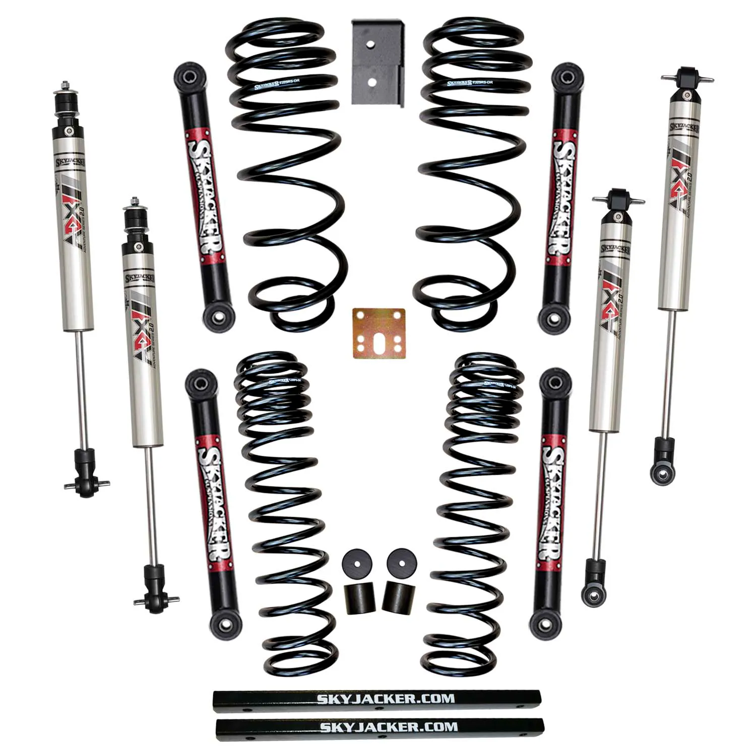 Skyjacker 2.5 in. Suspension Lift Kit With ADX M2.0 Aluminum Monotube Shocks.