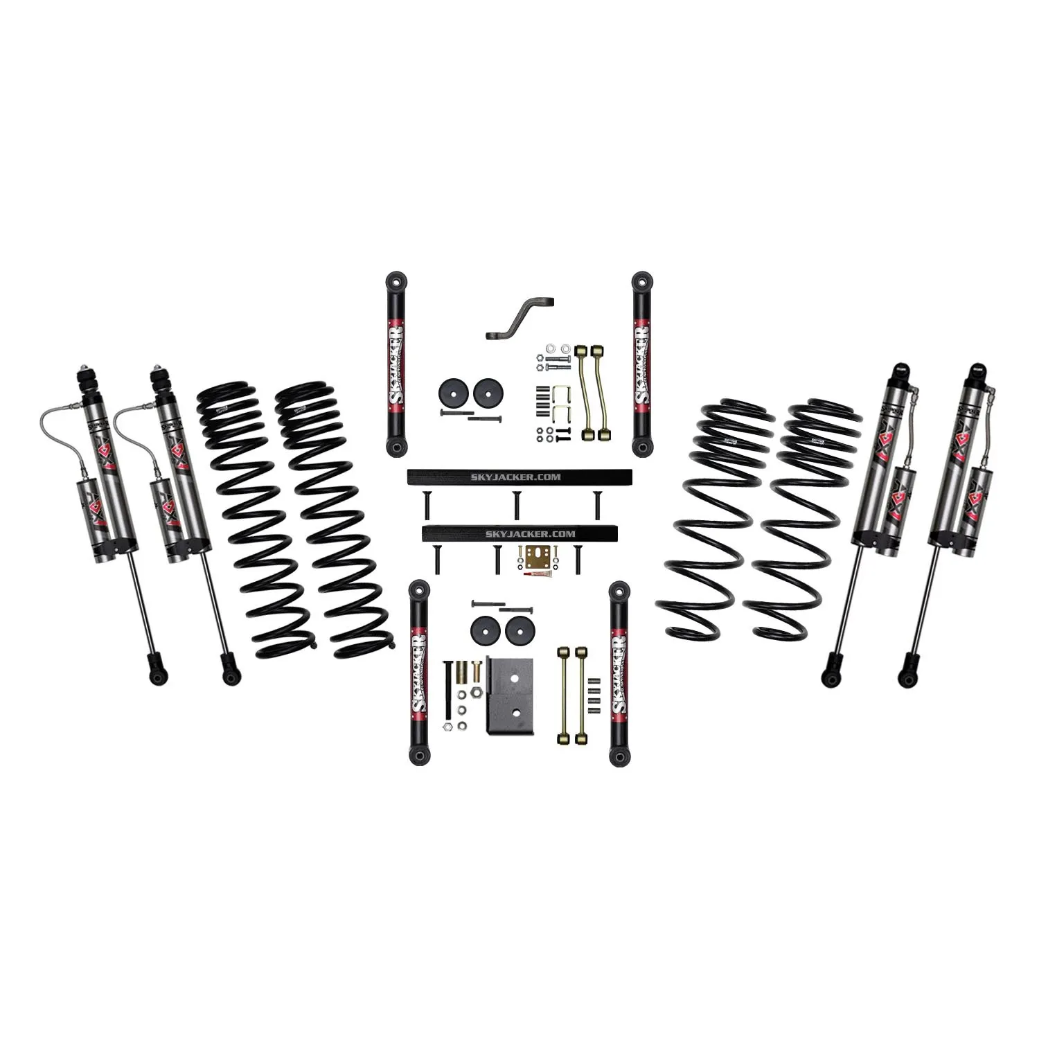 Skyjacker 4 in. Suspension Lift System With ADX 2.0 Remote Reservoir Shocks.