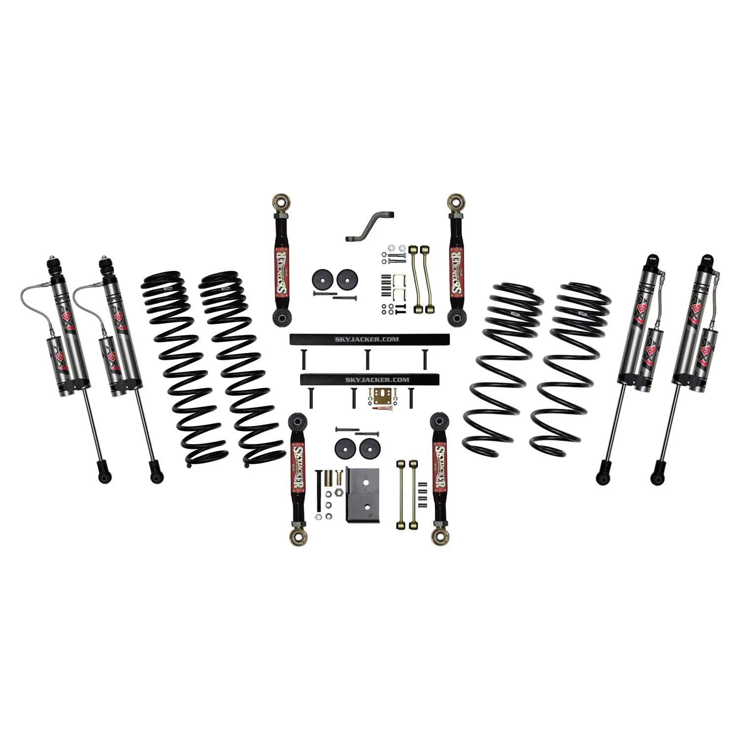 Skyjacker 4 in. Suspension Lift System With ADX 2.0 Remote Reservoir Shocks.
